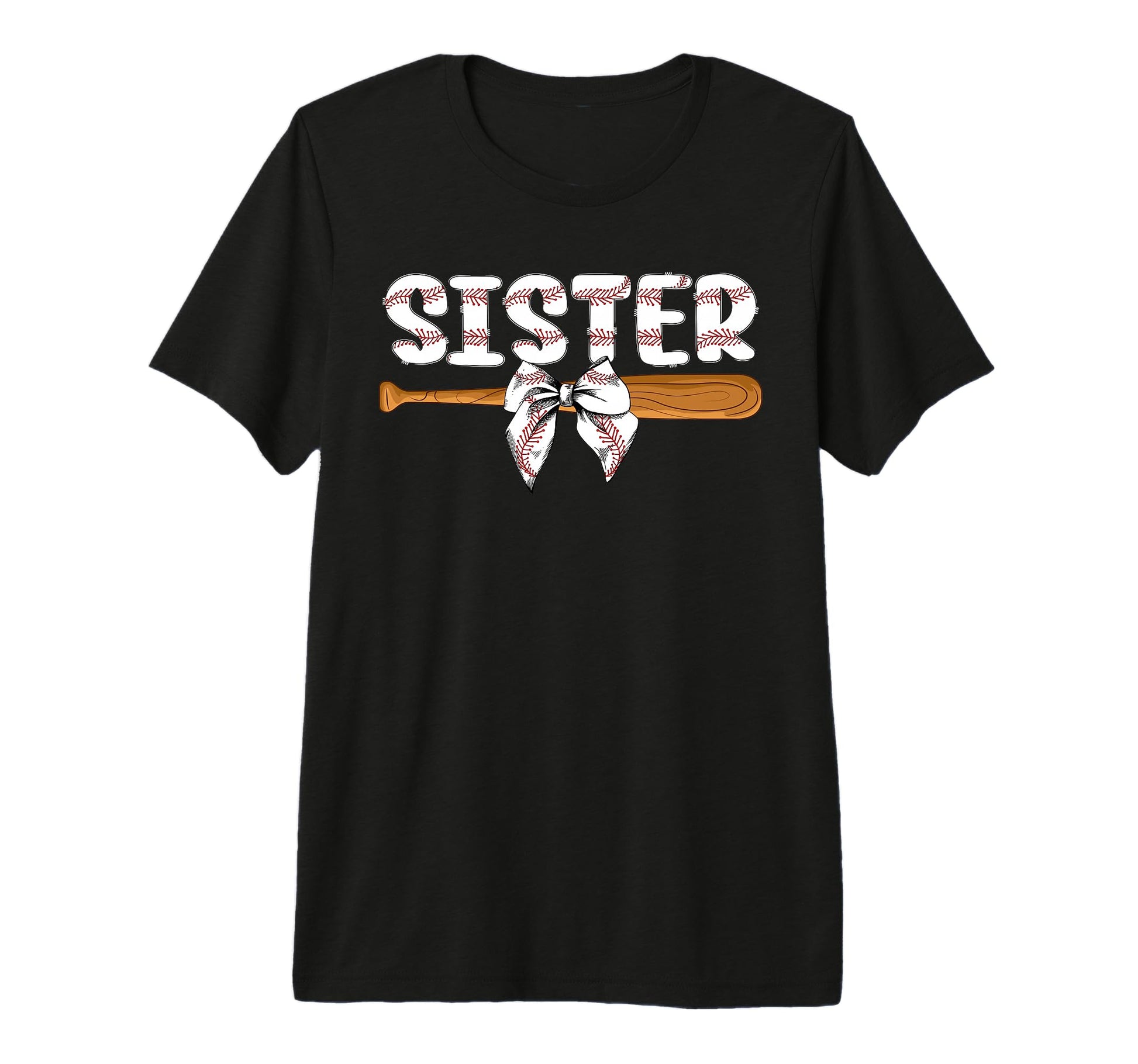 Baseball Sister Proud Sister Baseball T-Shirt - Custom Art Print Unisex - T-Shirt, Sweatshirt, Hoodie