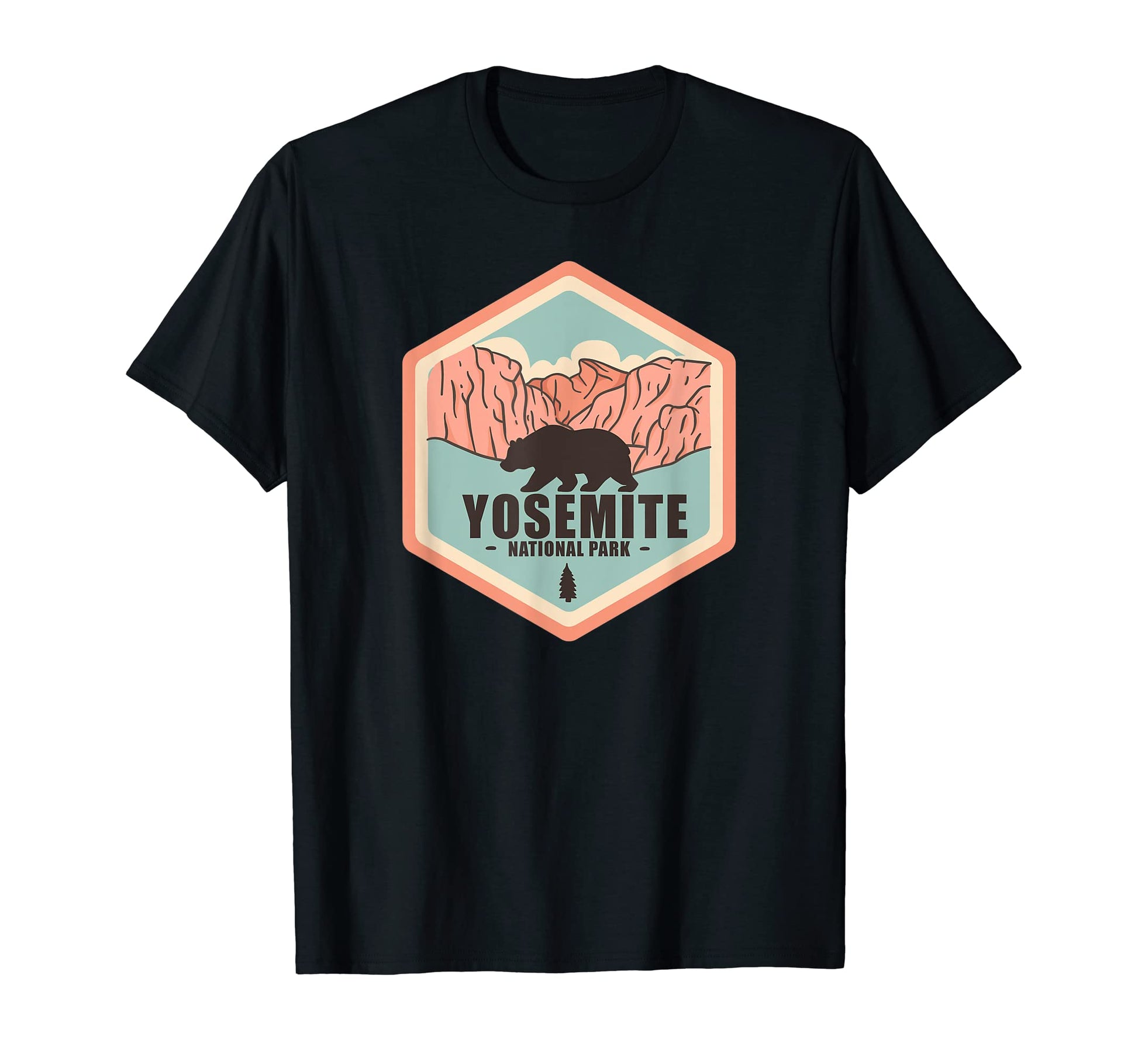 Yosemite National Park Hiking Bear T-Shirt - Aesthetic Graphic Unisex - T-Shirt, Sweatshirt, Hoodie