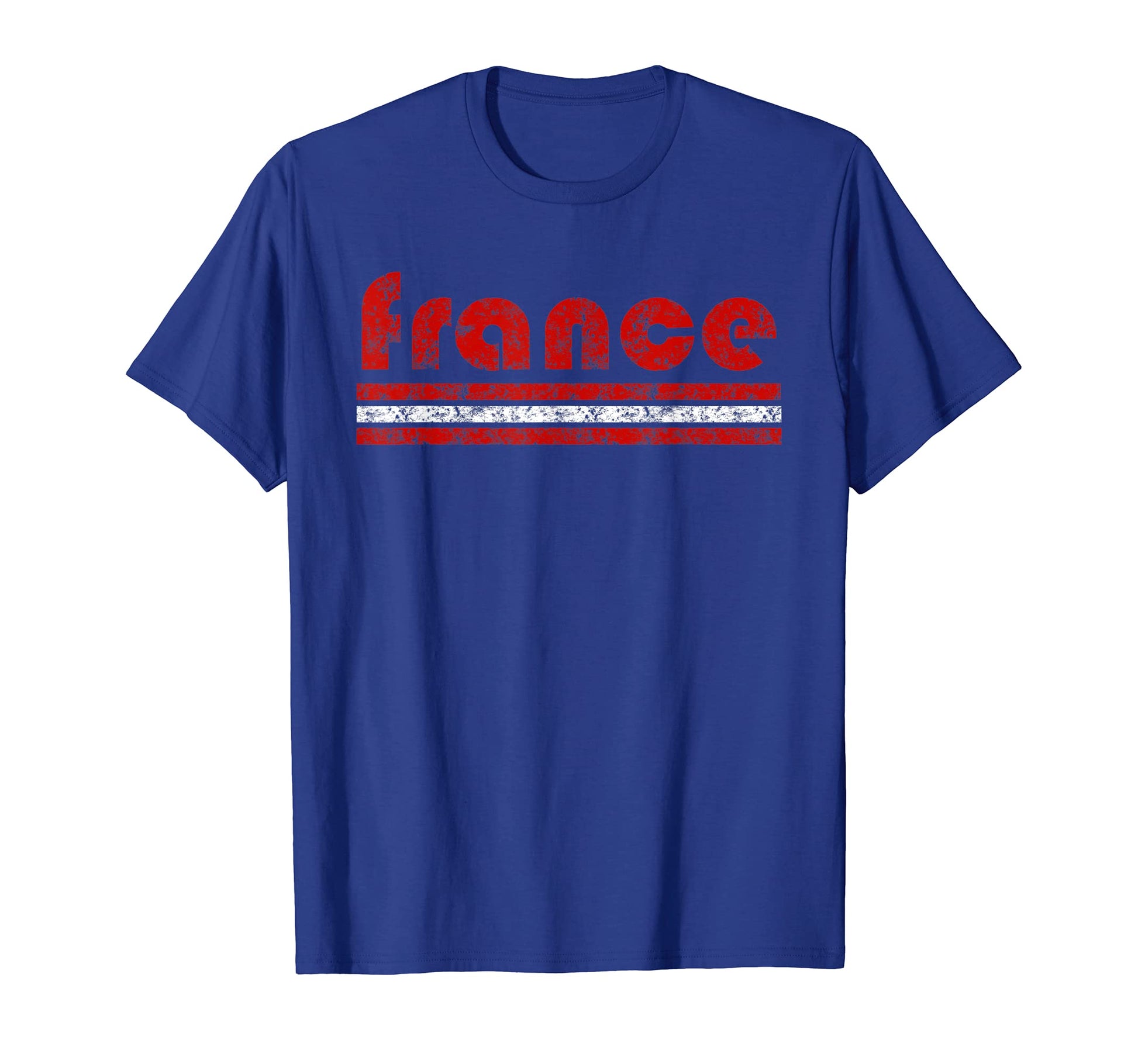 France Three Stripe Weathered T-Shirt - Aesthetic Graphic Unisex - T-Shirt, Sweatshirt, Hoodie