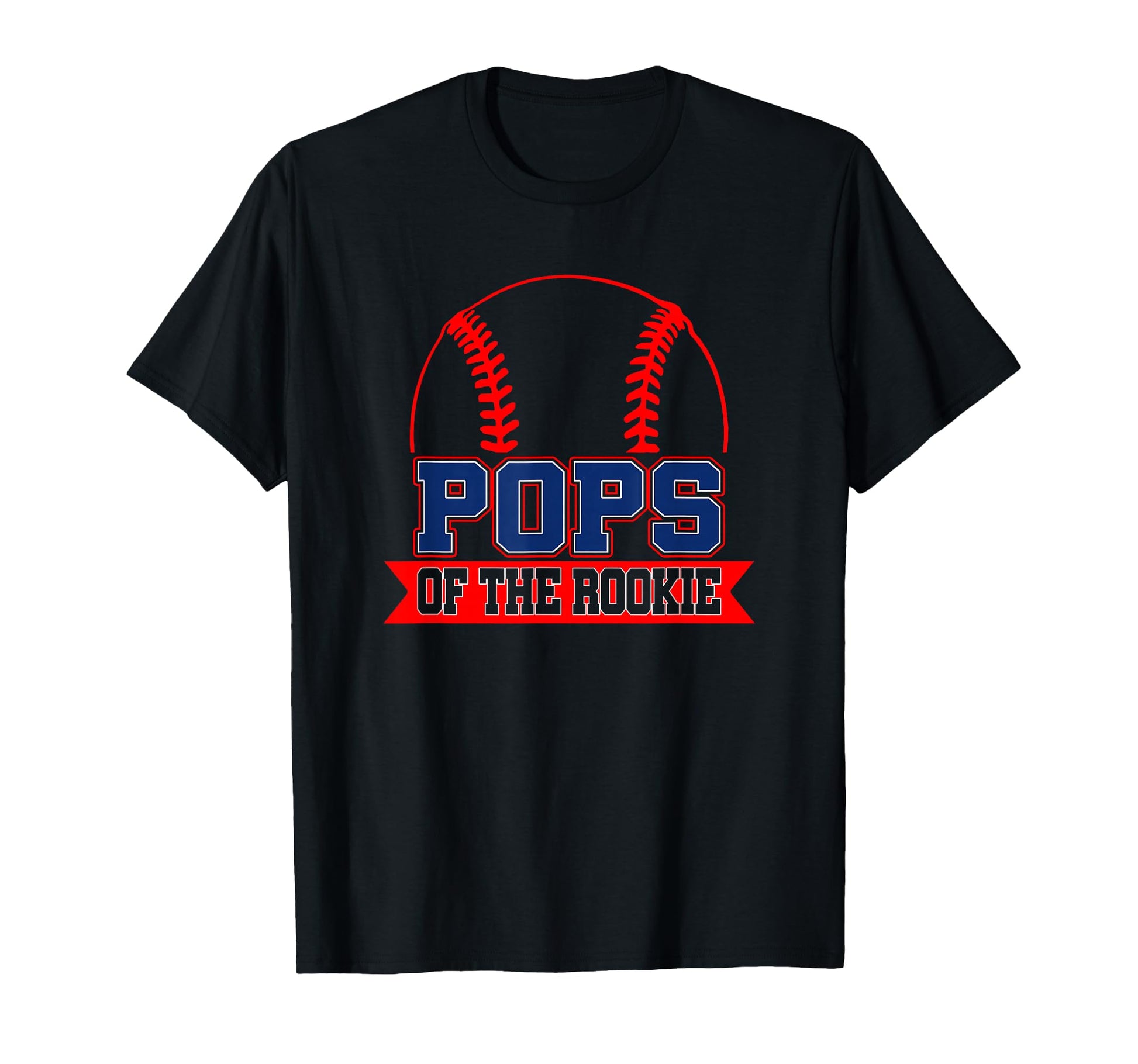Pops Rookie Year 1St Birthday Baseball T-Shirt - Trendy Graphic Unisex - T-Shirt, Sweatshirt, Hoodie