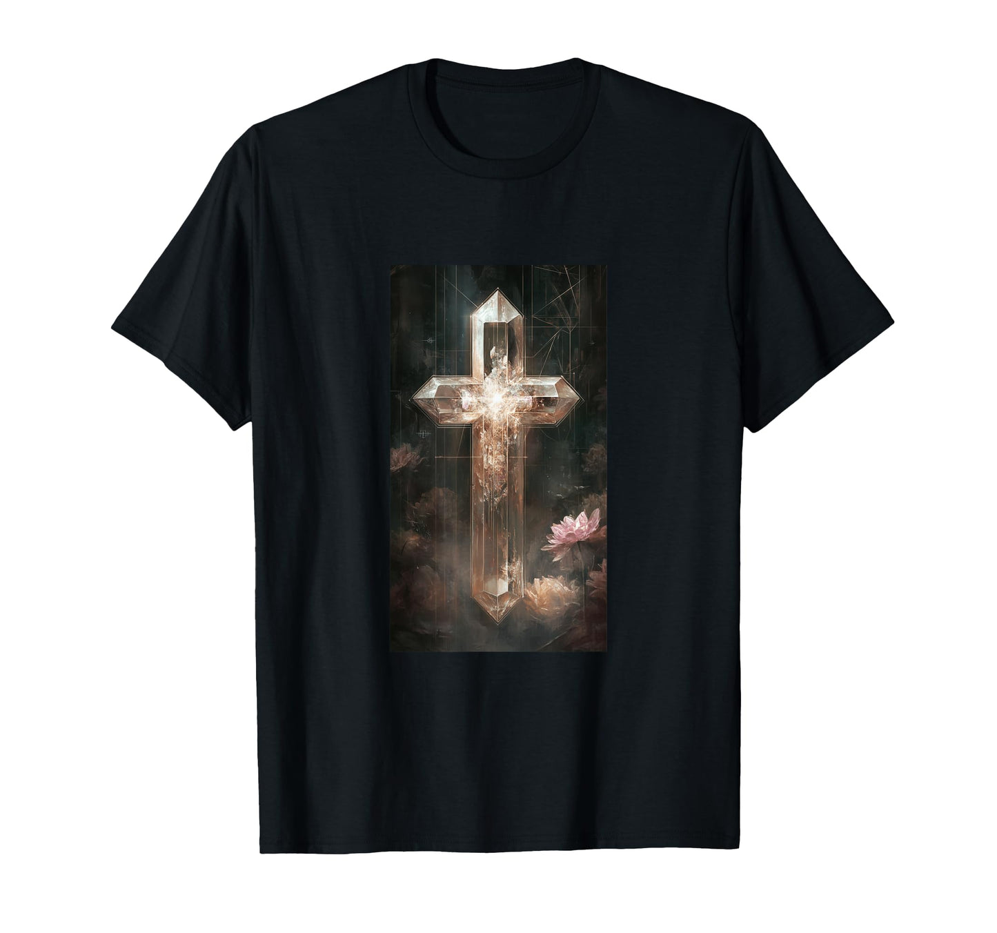 Gothic Cross Grunge Aesthetic Y2K T-Shirt - Streetwear Style for Adults - T-Shirt, Sweatshirt, Hoodie