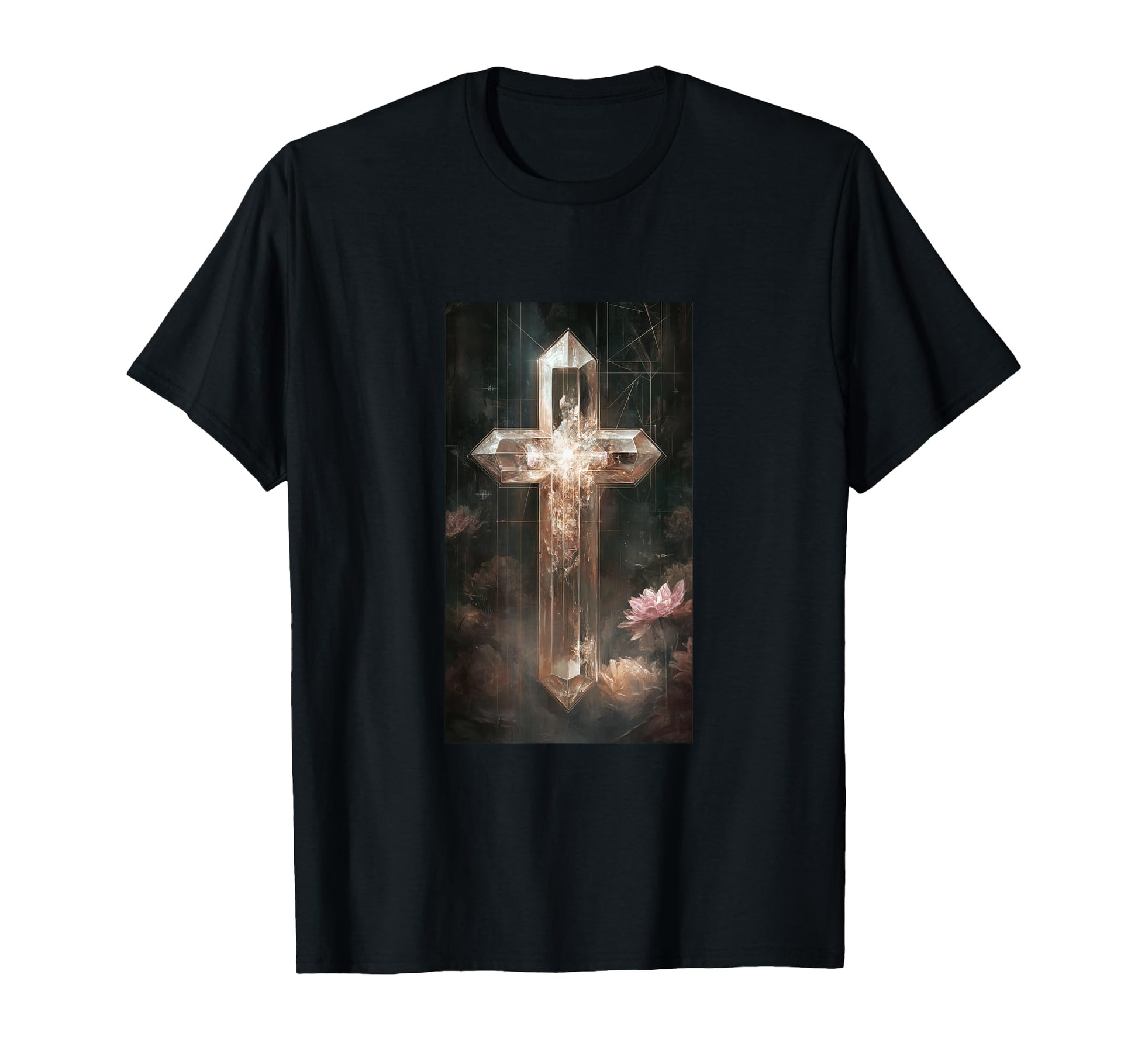 Gothic Cross Grunge Aesthetic Y2K T-Shirt - Streetwear Style for Adults - T-Shirt, Sweatshirt, Hoodie