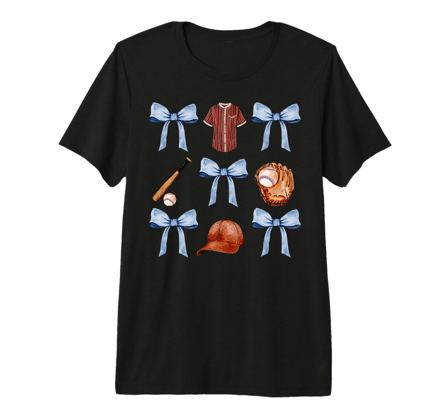 Baseball Coquette Bow Mothers Day Baseball T-Shirt - Trendy Graphic Unisex - T-Shirt, Sweatshirt, Hoodie