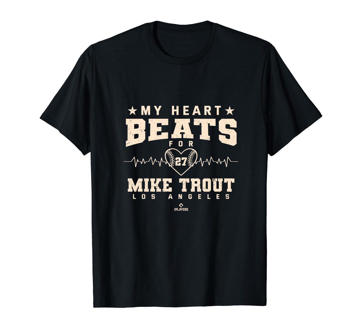 My Heart Beats Mike Trout Baseball T-Shirt - Aesthetic Graphic for Adults - T-Shirt, Sweatshirt, Hoodie