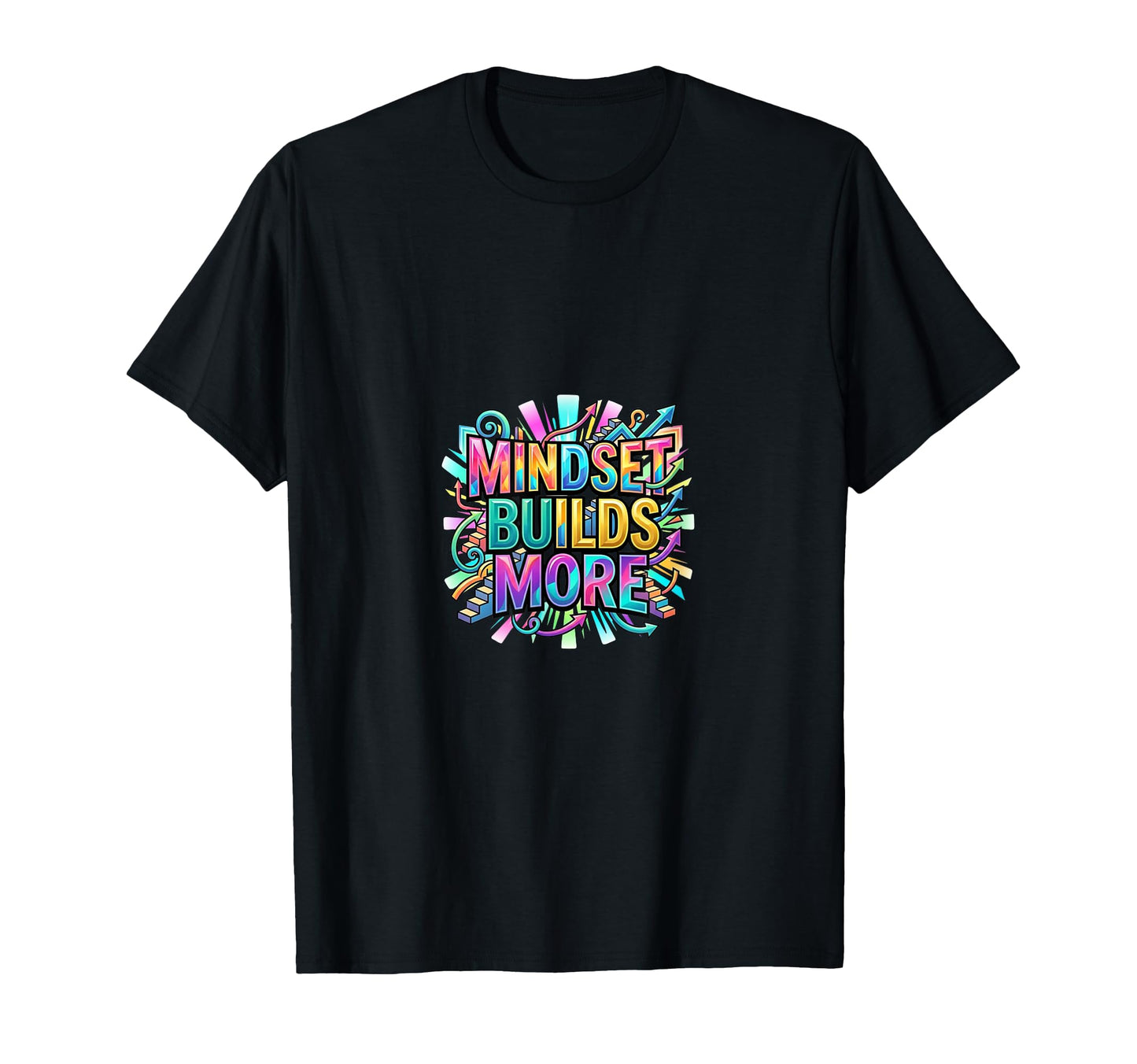 Growth Mindset Motivation Typography T-Shirt - Custom Art Print for Adults - T-Shirt, Sweatshirt, Hoodie