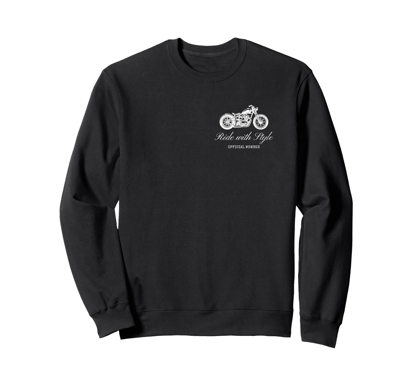 Motorcycle Club Front And Back Sweatshirt - Aesthetic Graphic Unisex - T-Shirt, Sweatshirt, Hoodie