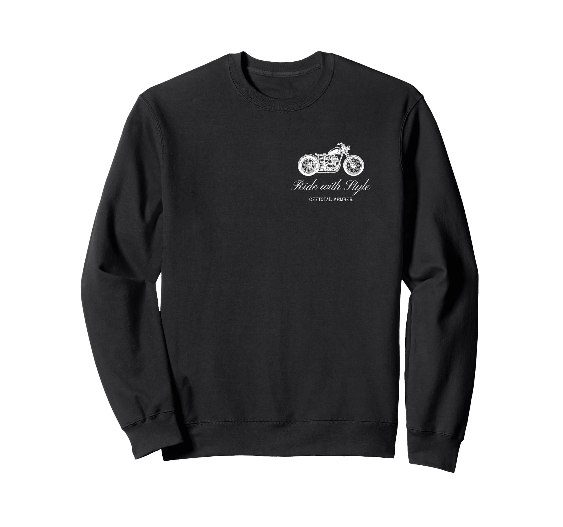 Motorcycle Club Front And Back Sweatshirt - Aesthetic Graphic Unisex - T-Shirt, Sweatshirt, Hoodie