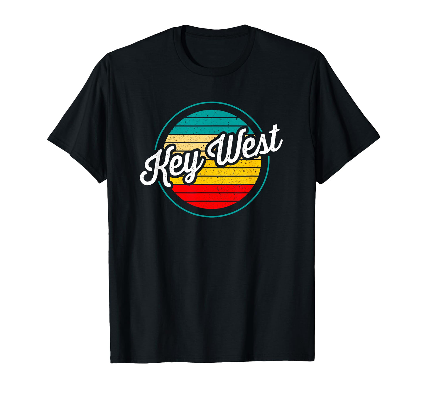Key West Florida Sunset Distressed T-Shirt - Casual Everyday Wear Unisex - T-Shirt, Sweatshirt, Hoodie