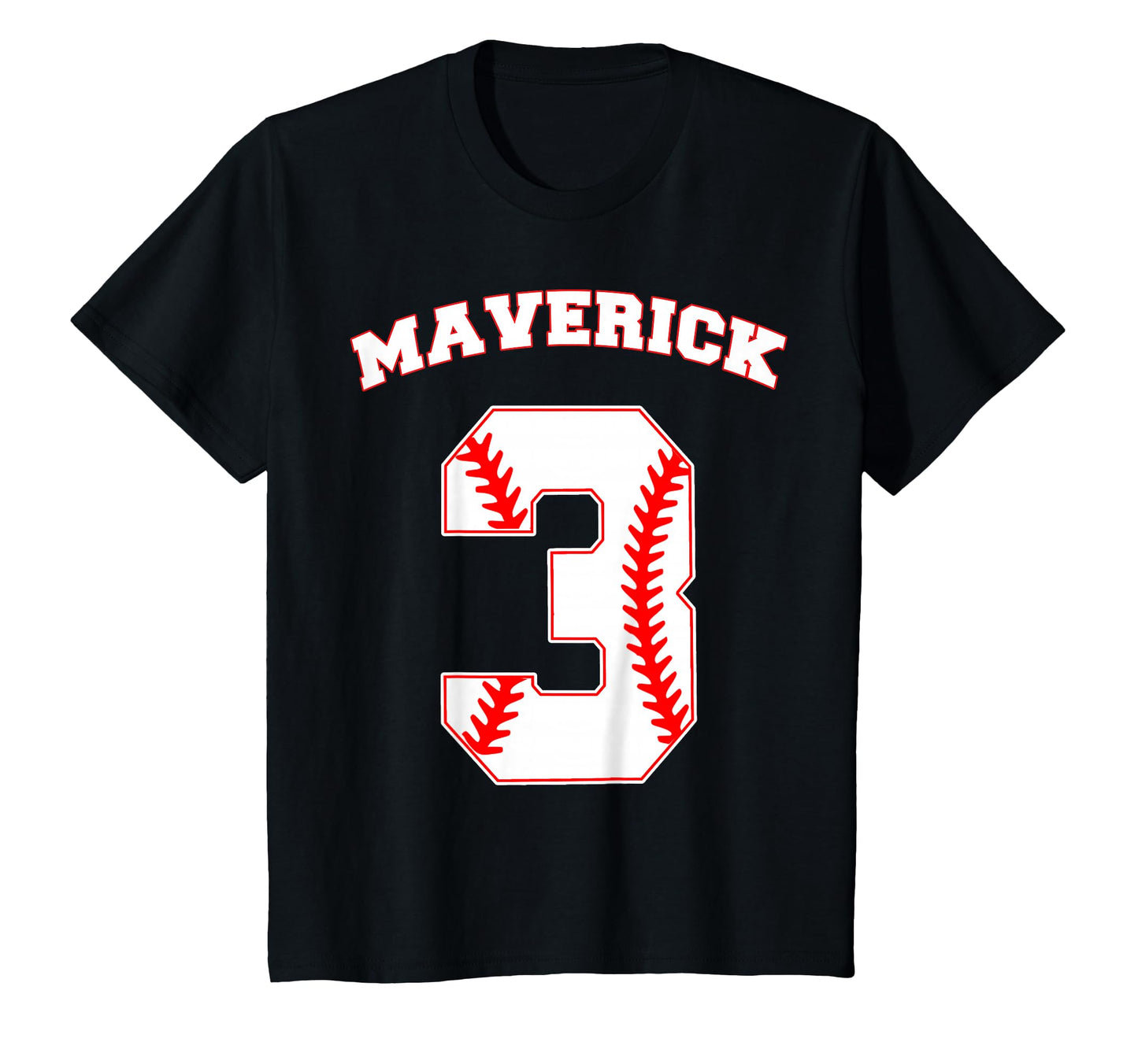 Maverick Baseball Name Three Years 3Rd T-Shirt - Minimalist Print Unisex - T-Shirt, Sweatshirt, Hoodie