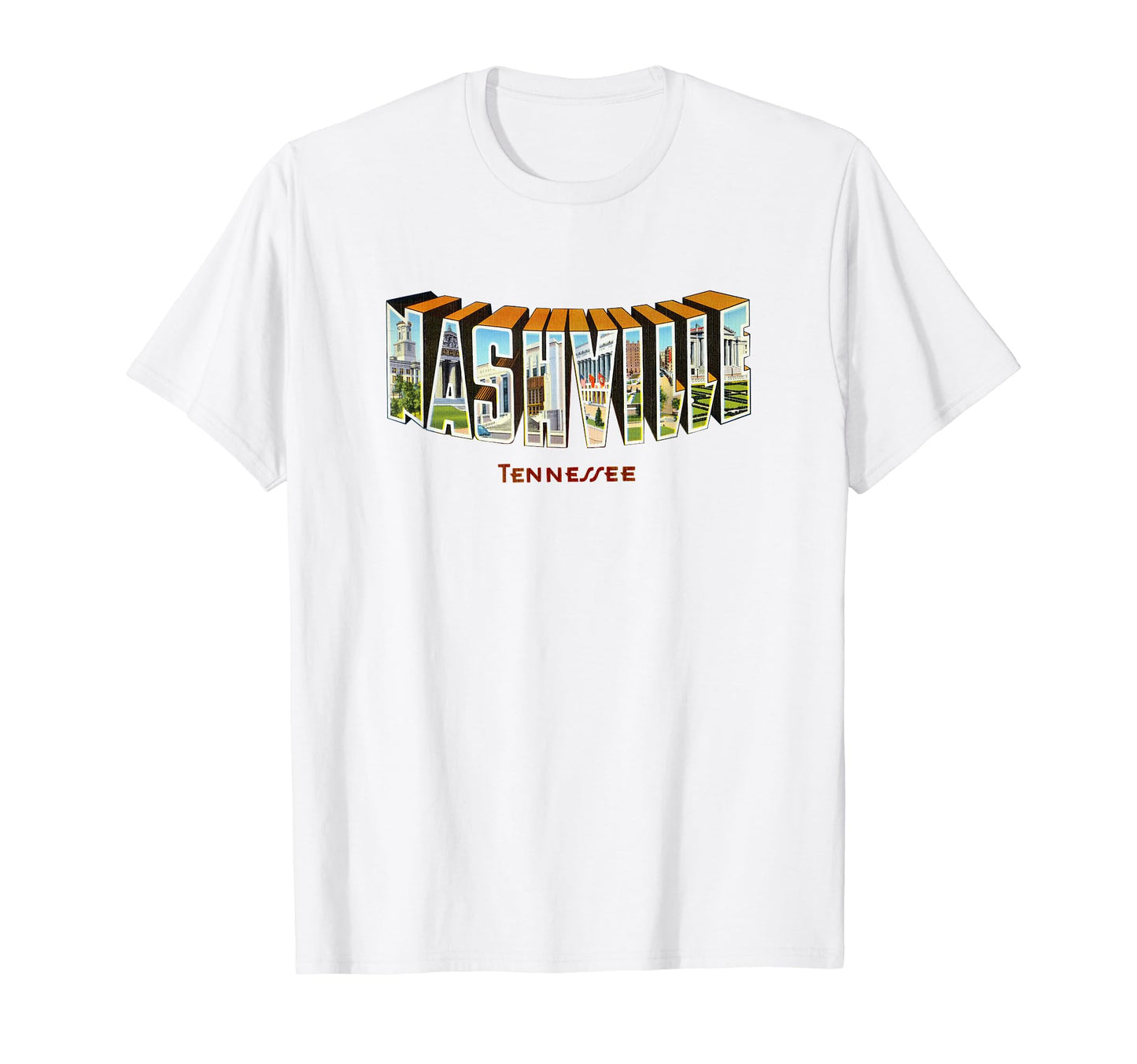 Nashville Tennessee Tn Souvenir T-Shirt - Custom Art Print Unisex - T-Shirt, Sweatshirt, Hoodie