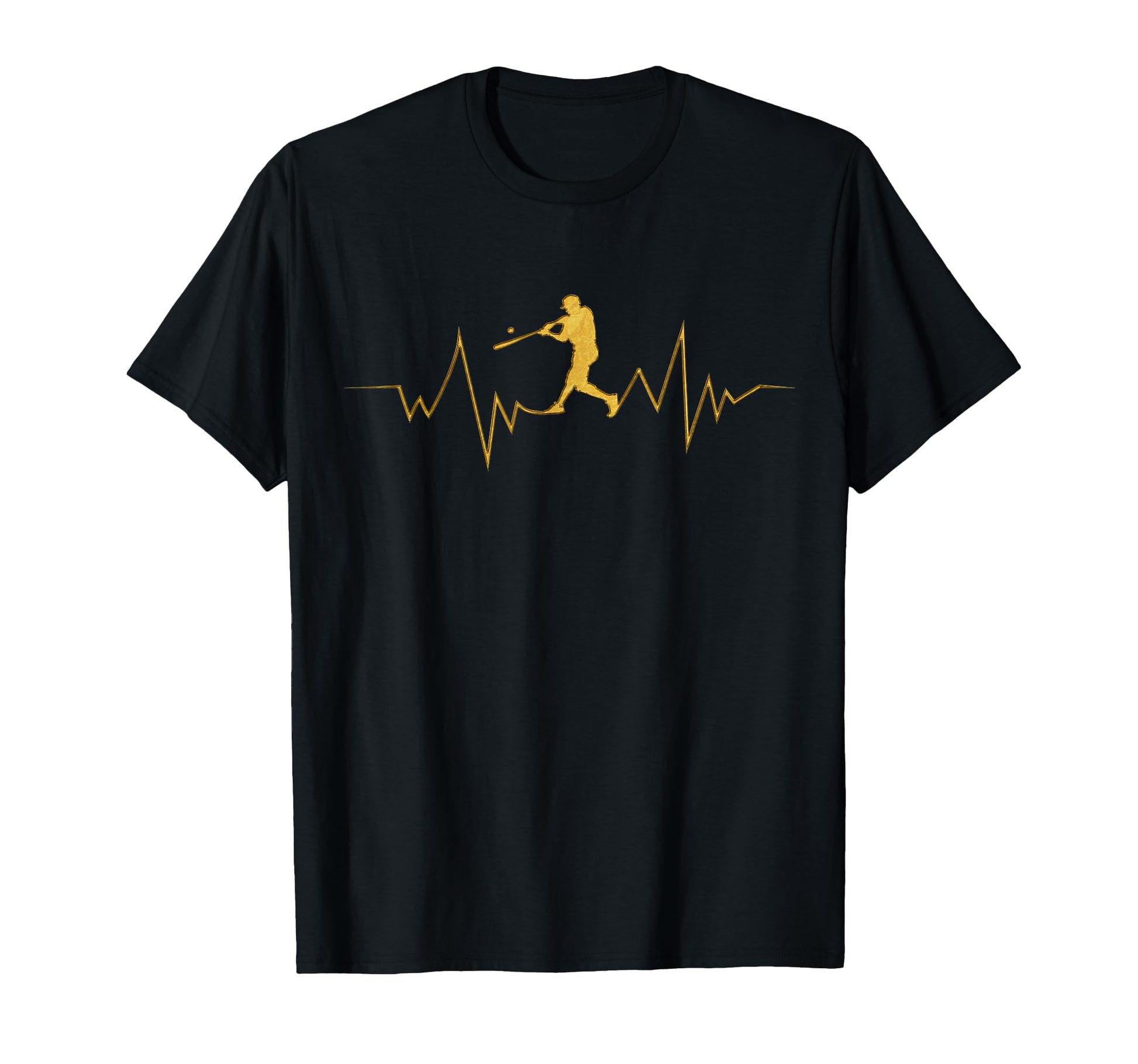 Baseball Heartbeat Sport Fans T-Shirt - Minimalist Print Unisex - T-Shirt, Sweatshirt, Hoodie