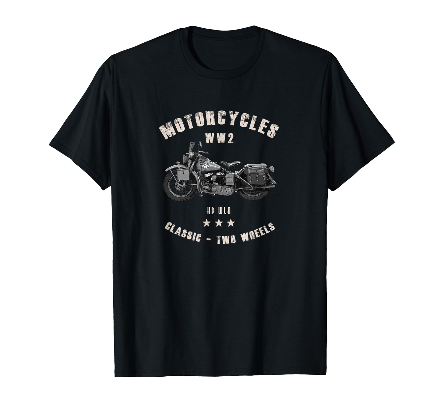 Hd Wla Motorcycle Ww2 T-Shirt - Trendy Graphic for Adults - T-Shirt, Sweatshirt, Hoodie