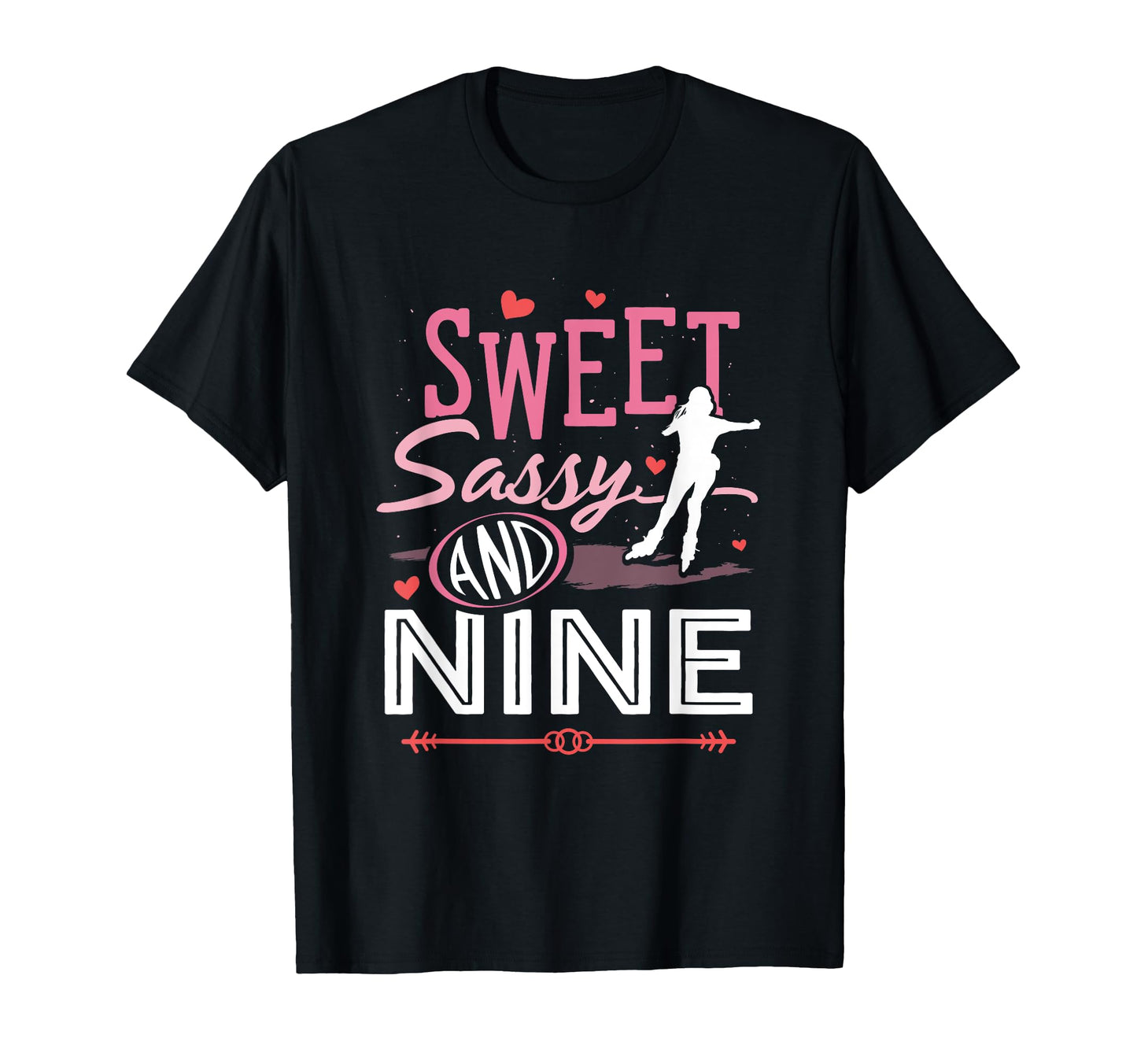 Sassy And Nine Derby Skates Roller T-Shirt - Minimalist Print Men Women - T-Shirt, Sweatshirt, Hoodie