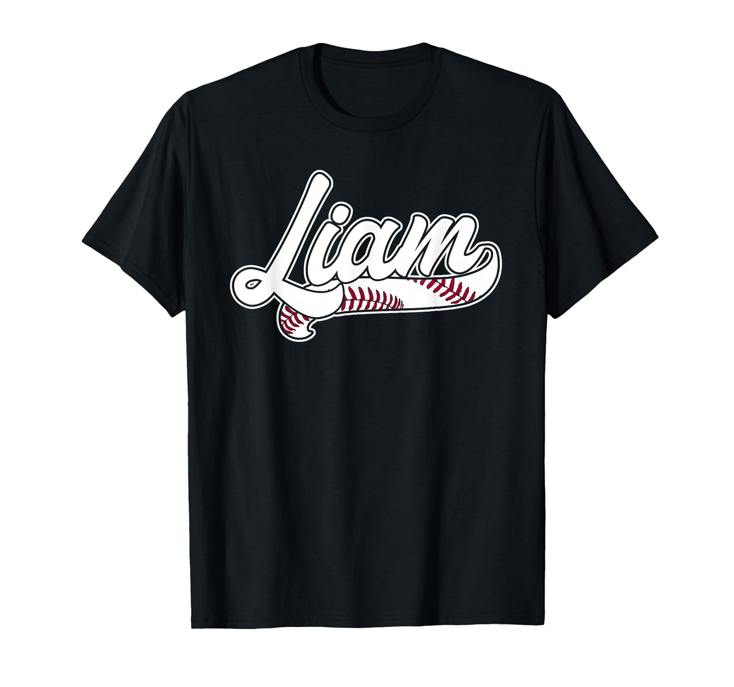 Liam Personalized Baseball Fan Birthday Name T-Shirt - Graphic Print Unisex - T-Shirt, Sweatshirt, Hoodie