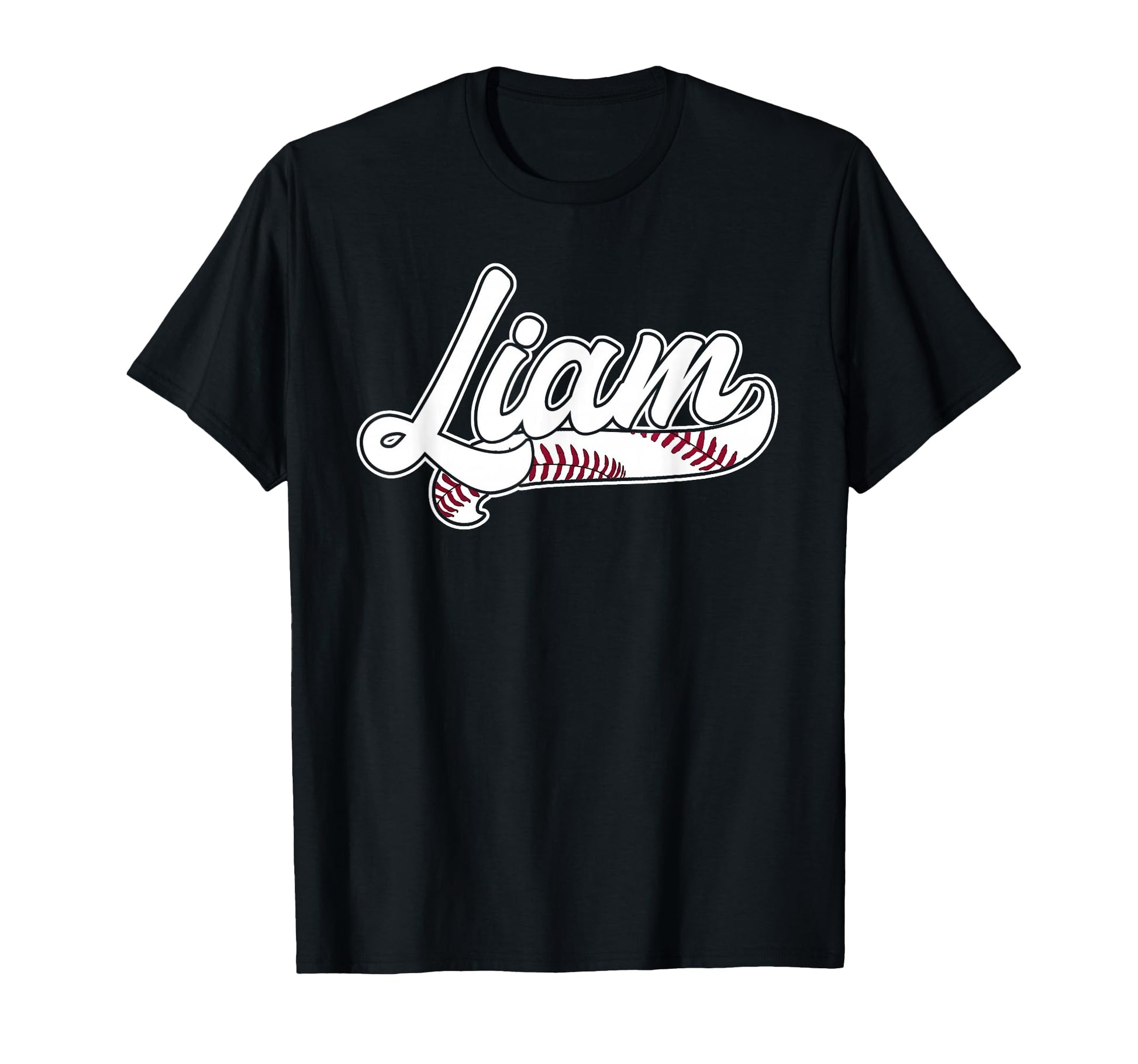 Liam Personalized Baseball Fan Birthday Name T-Shirt - Graphic Print Unisex - T-Shirt, Sweatshirt, Hoodie