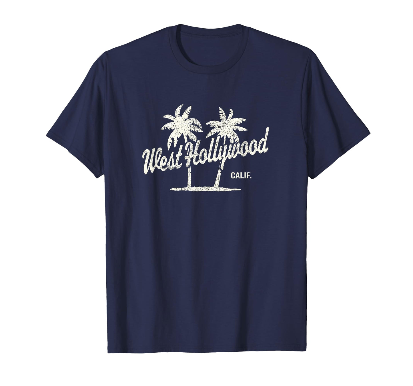 West Hollywood California 70S Palm Trees T-Shirt - Trendy Graphic Unisex - T-Shirt, Sweatshirt, Hoodie