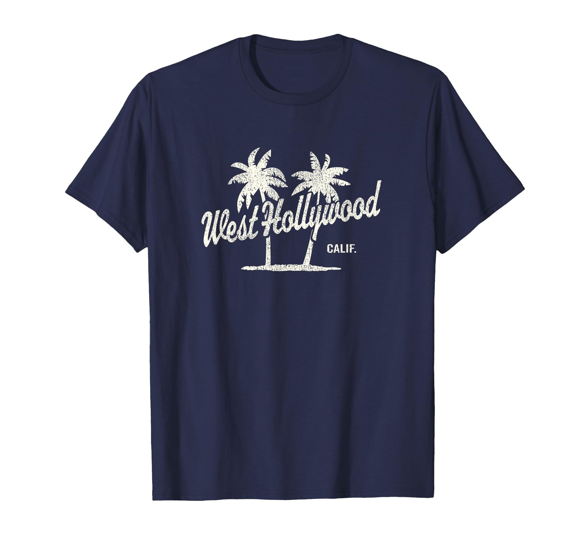 West Hollywood California 70S Palm Trees T-Shirt - Trendy Graphic Unisex - T-Shirt, Sweatshirt, Hoodie