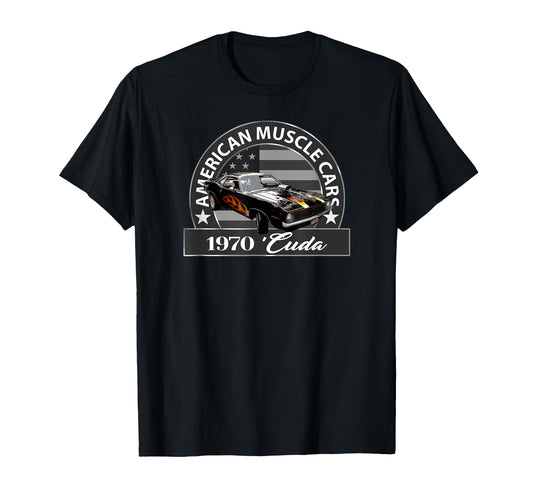 American Muscle Cars 1970 Cuda T-Shirt - Casual Everyday Wear Unisex - T-Shirt, Sweatshirt, Hoodie