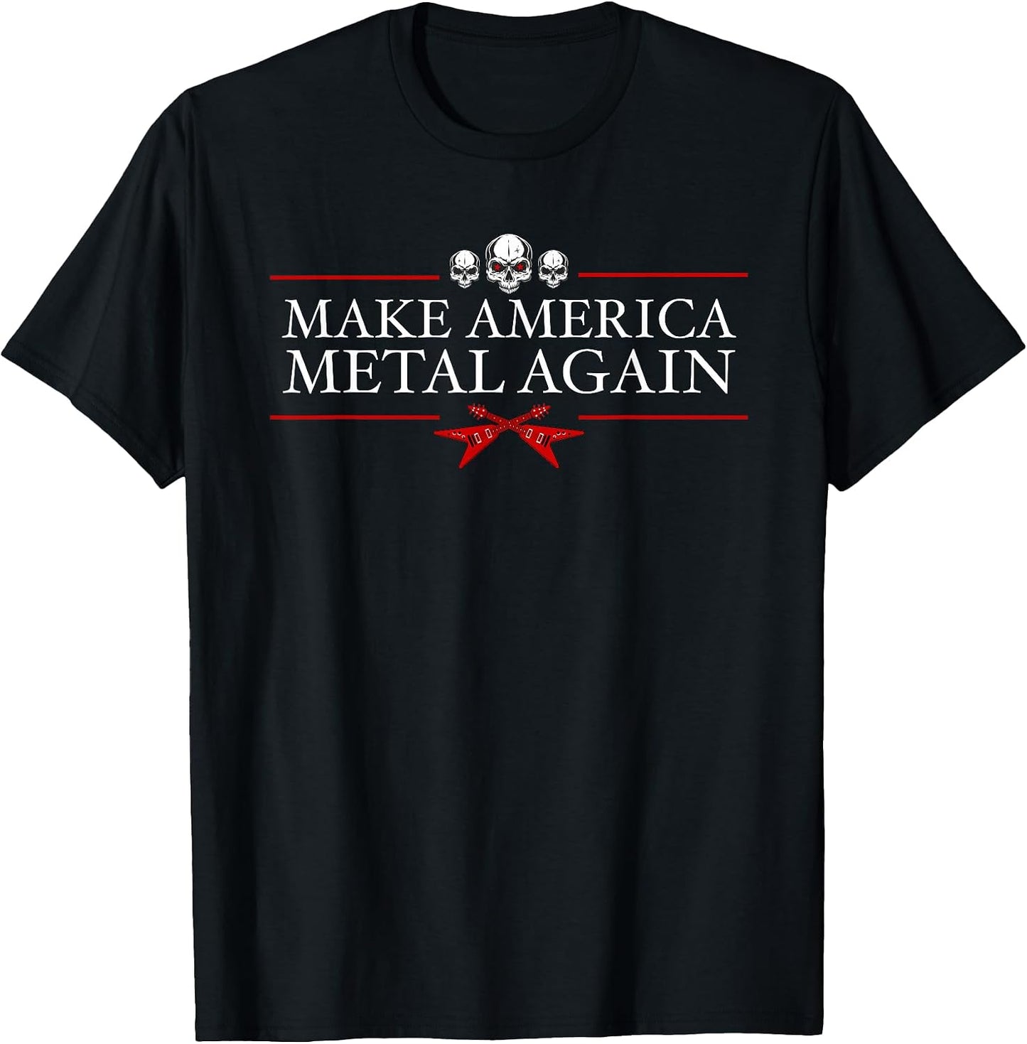 Make America Metal Again Trump and Gifts - Adult & Kids T-Shirts, Sweatshirts & Hoodies apparel design preview 1