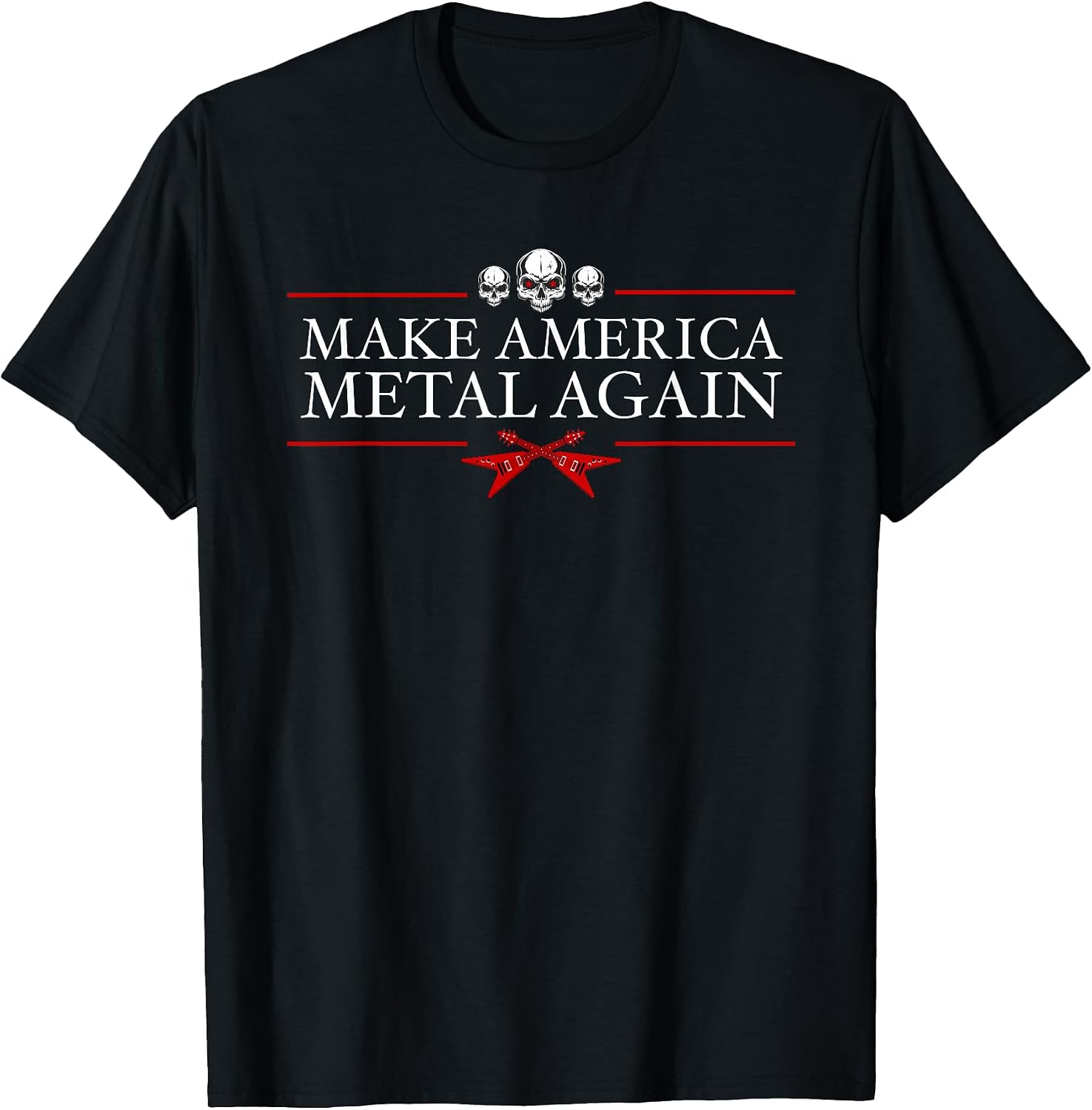 Make America Metal Again Trump and Gifts - Adult & Kids T-Shirts, Sweatshirts & Hoodies apparel design preview 1