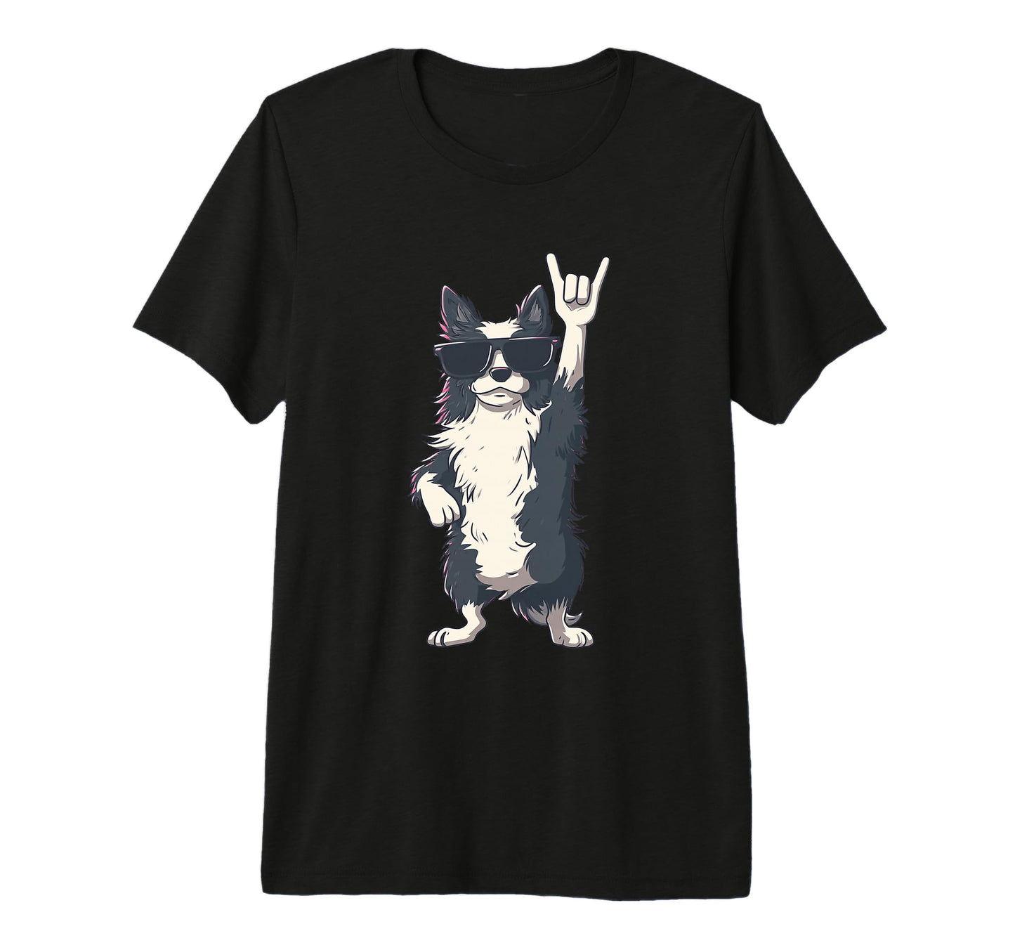 Dog Rocker Dog Funny Pet Lover Music T-Shirt - Casual Everyday Wear Unisex - T-Shirt, Sweatshirt, Hoodie