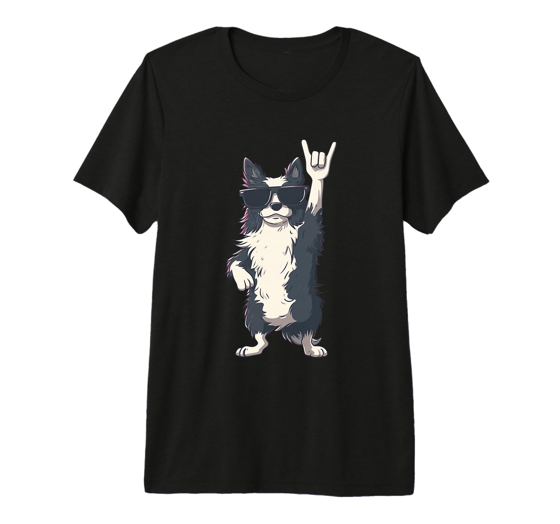 Dog Rocker Dog Funny Pet Lover Music T-Shirt - Casual Everyday Wear Unisex - T-Shirt, Sweatshirt, Hoodie