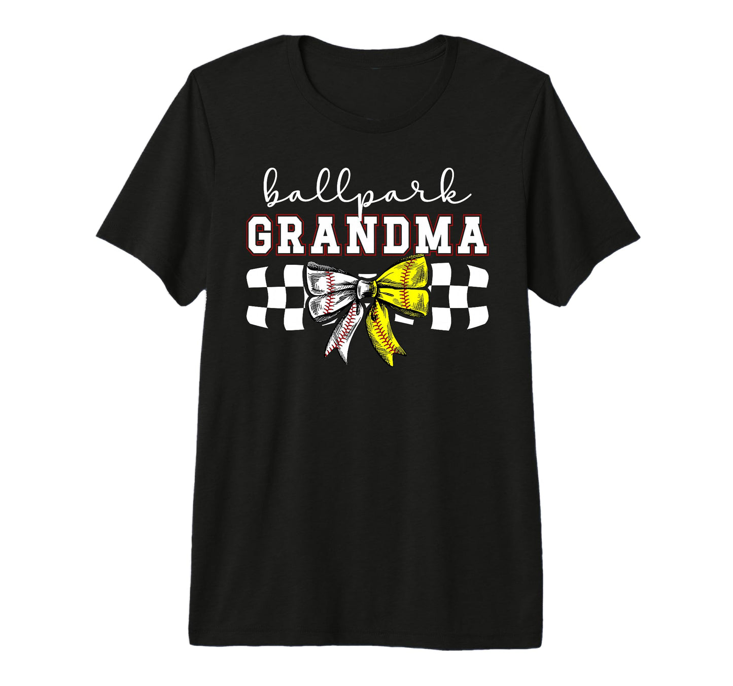 Ballpark Grandma Softball T-Shirt - Casual Everyday Wear Men Women - T-Shirt, Sweatshirt, Hoodie