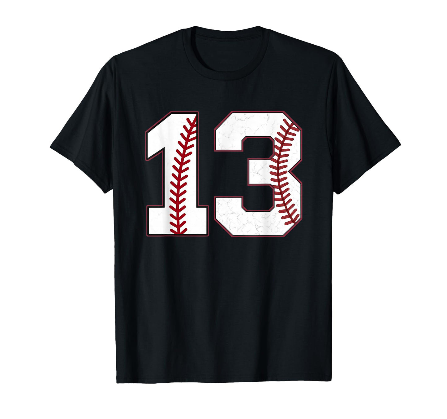Baseball Number 13 Jersey Sports T-Shirt - Fun Novelty Design for Adults - T-Shirt, Sweatshirt, Hoodie