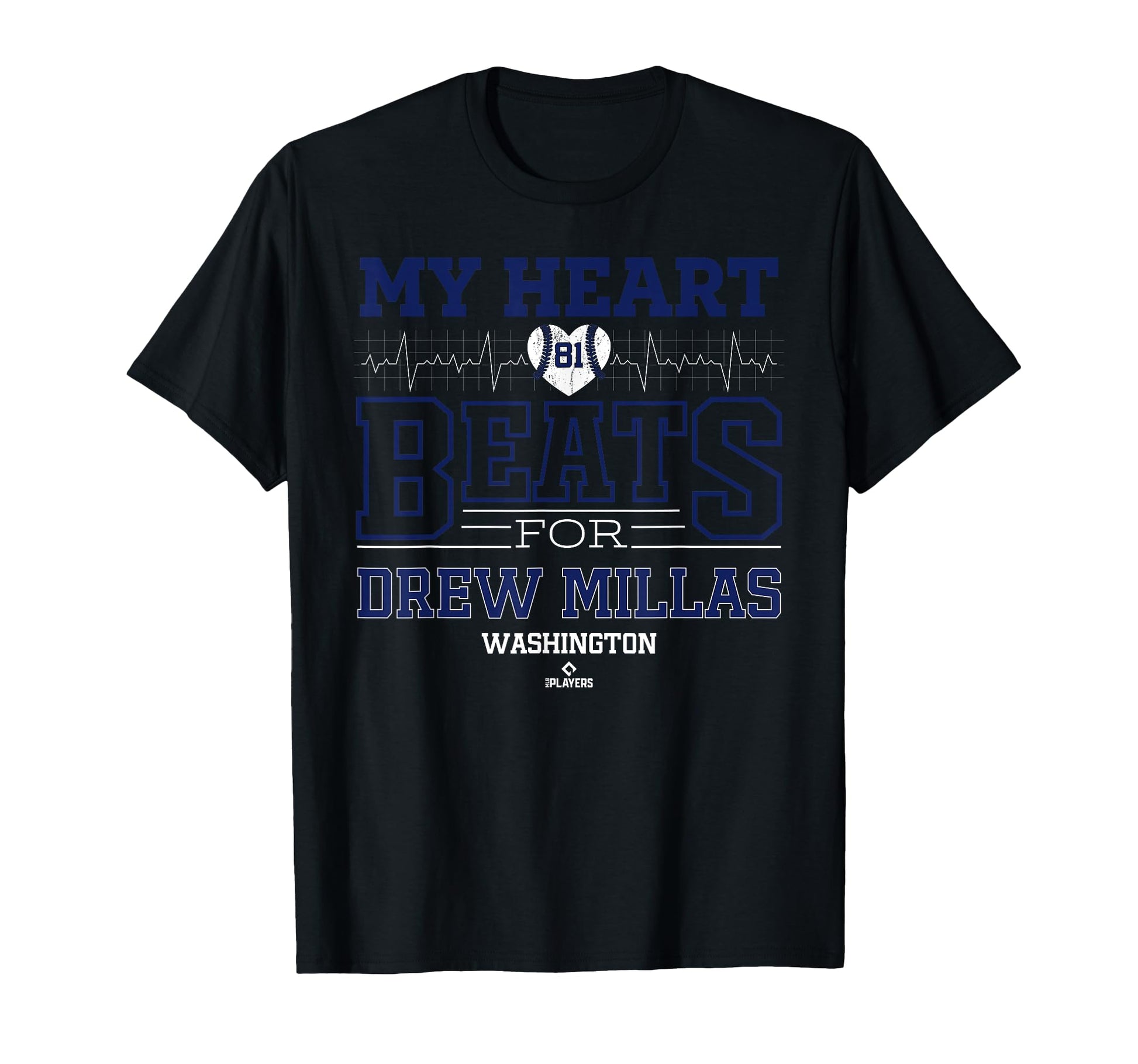 My Heart Beats Drew Millas Washington T-Shirt - Streetwear Style Men Women - T-Shirt, Sweatshirt, Hoodie