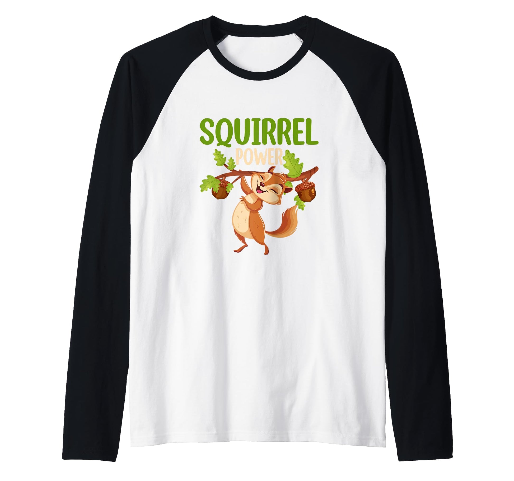 Squirrel Power Acorn Tree Branch Limb Hoodie - Minimalist Print for Adults - T-Shirt, Sweatshirt, Hoodie