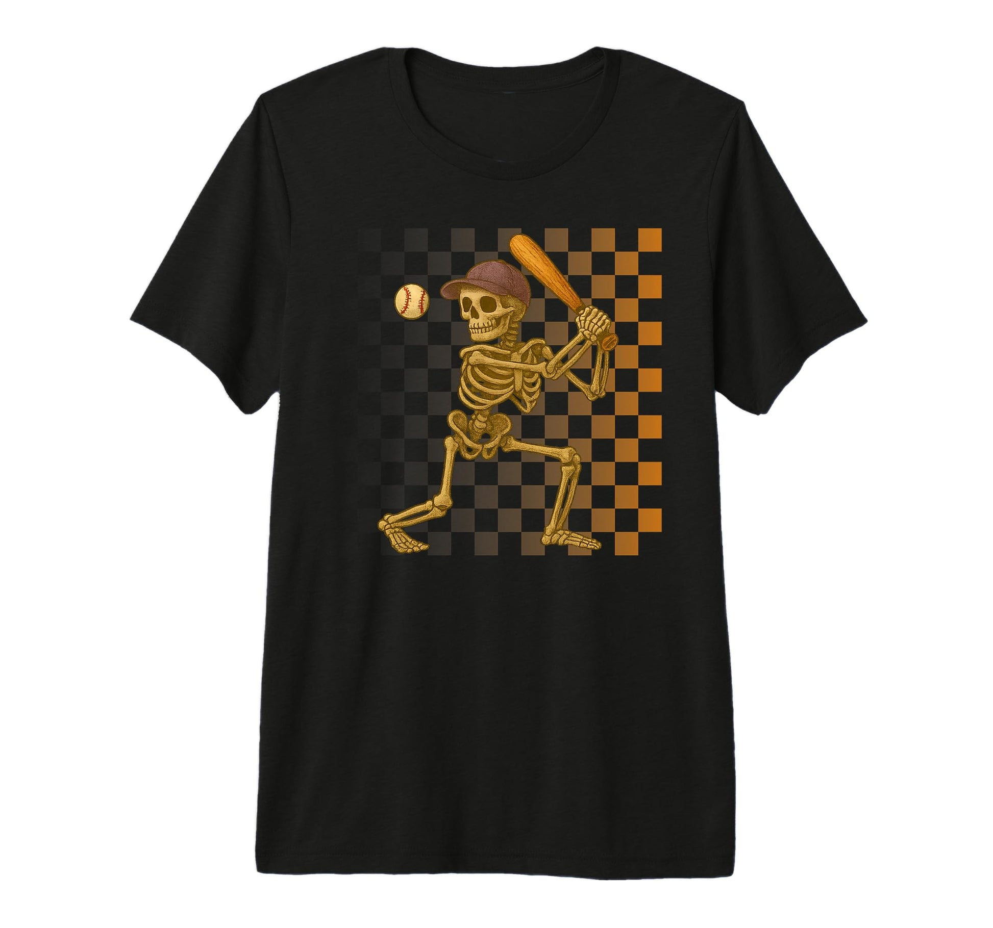 Skeleton Baseball Halloween T-Shirt - Casual Everyday Wear for Adults - T-Shirt, Sweatshirt, Hoodie