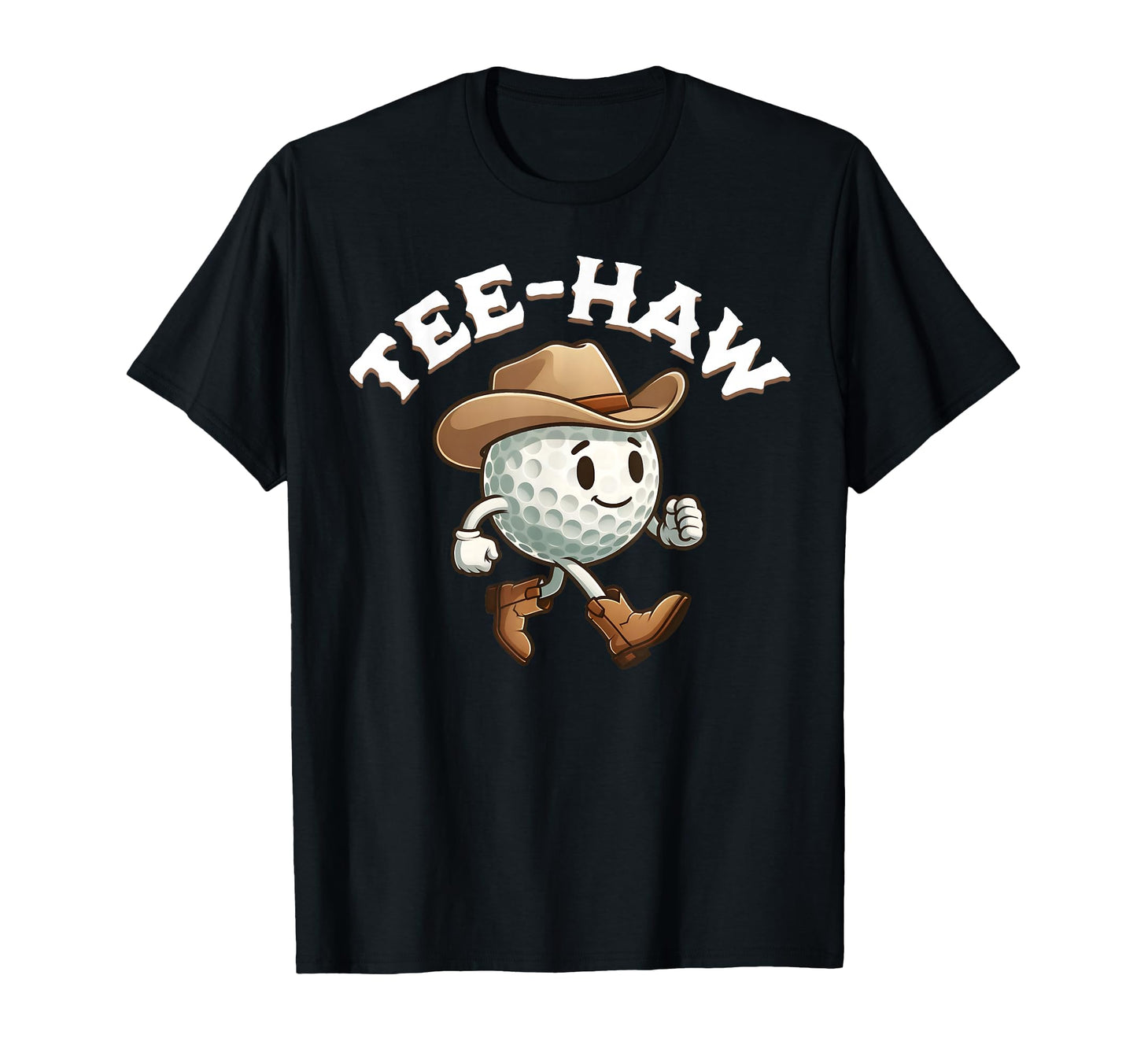 Western Haw Yall Funny Golf Ball T-Shirt - Unique Graphic for Adults - T-Shirt, Sweatshirt, Hoodie