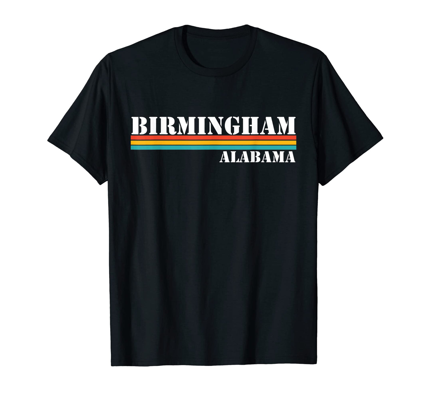 Birmingham Alabama Stripes T-Shirt - Minimalist Print for Adults - T-Shirt, Sweatshirt, Hoodie