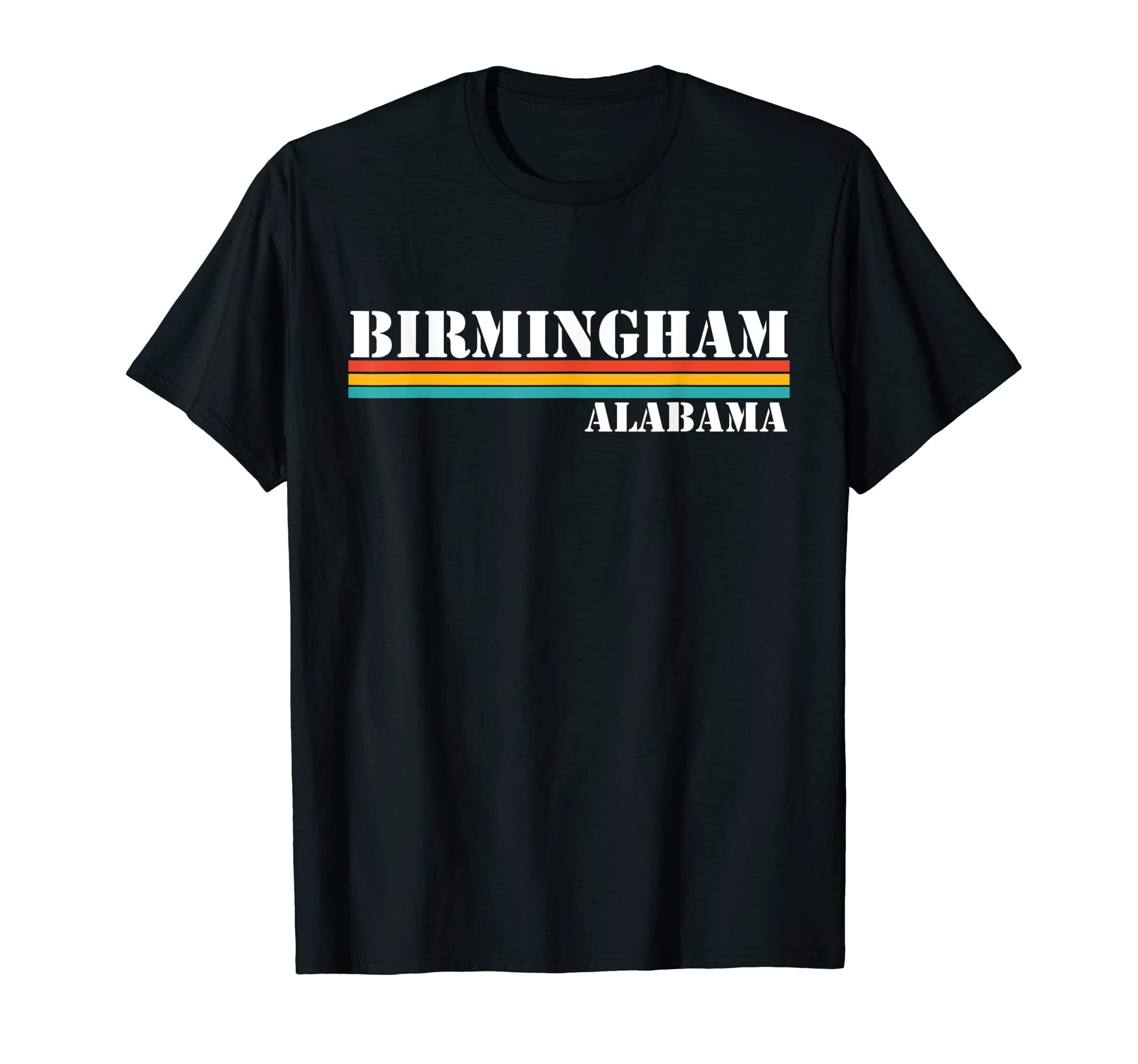 Birmingham Alabama Stripes T-Shirt - Minimalist Print for Adults - T-Shirt, Sweatshirt, Hoodie