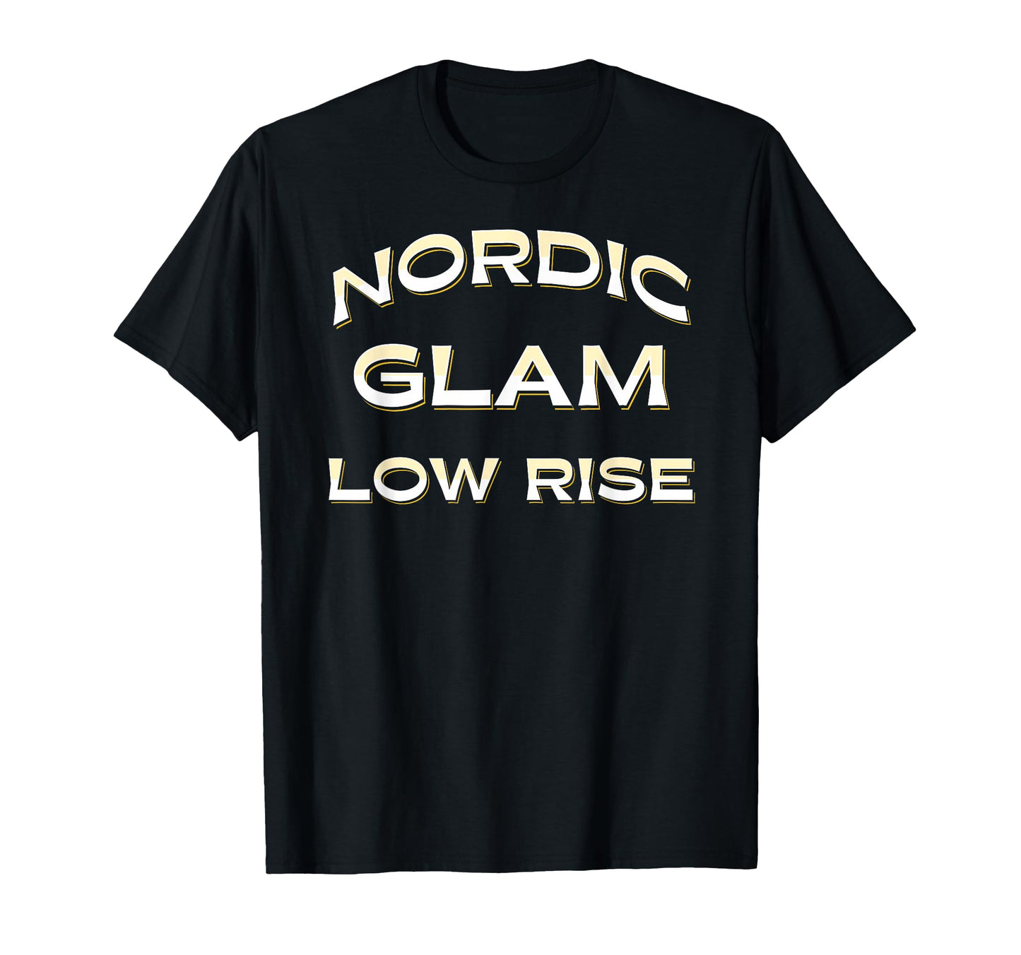Nordic Glam Low Rise Statement Y2K T-Shirt - Minimalist Print for Adults - T-Shirt, Sweatshirt, Hoodie