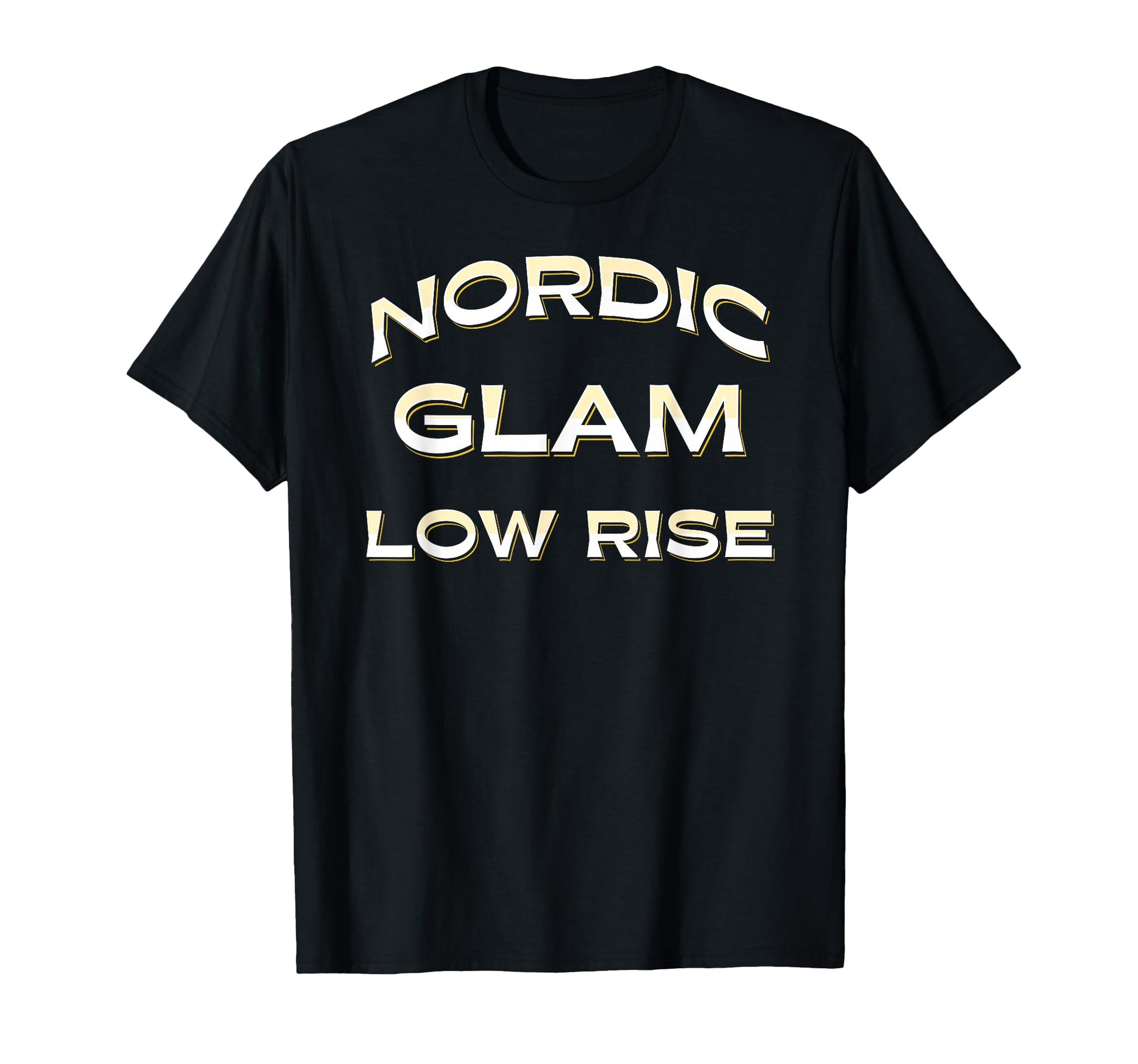 Nordic Glam Low Rise Statement Y2K T-Shirt - Minimalist Print for Adults - T-Shirt, Sweatshirt, Hoodie
