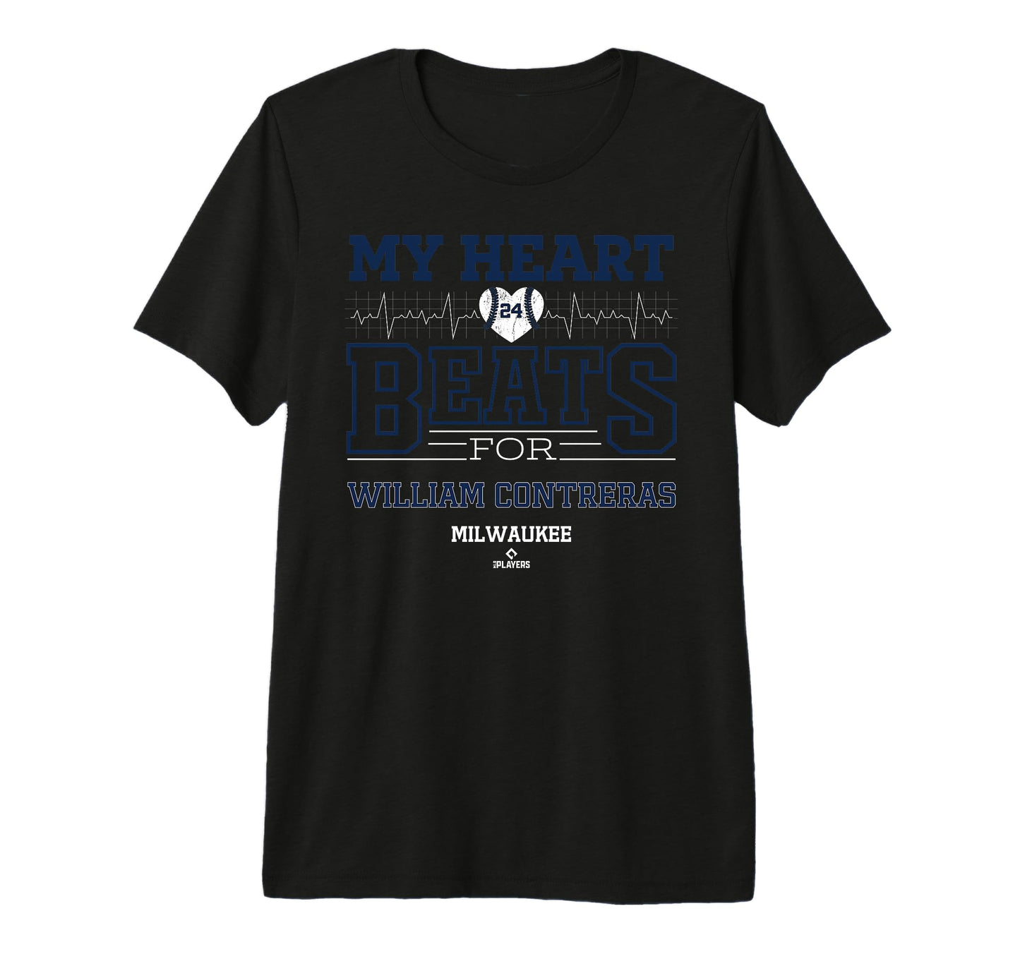 My Heart Beats William Contreras T-Shirt - Custom Art Print for Adults - T-Shirt, Sweatshirt, Hoodie