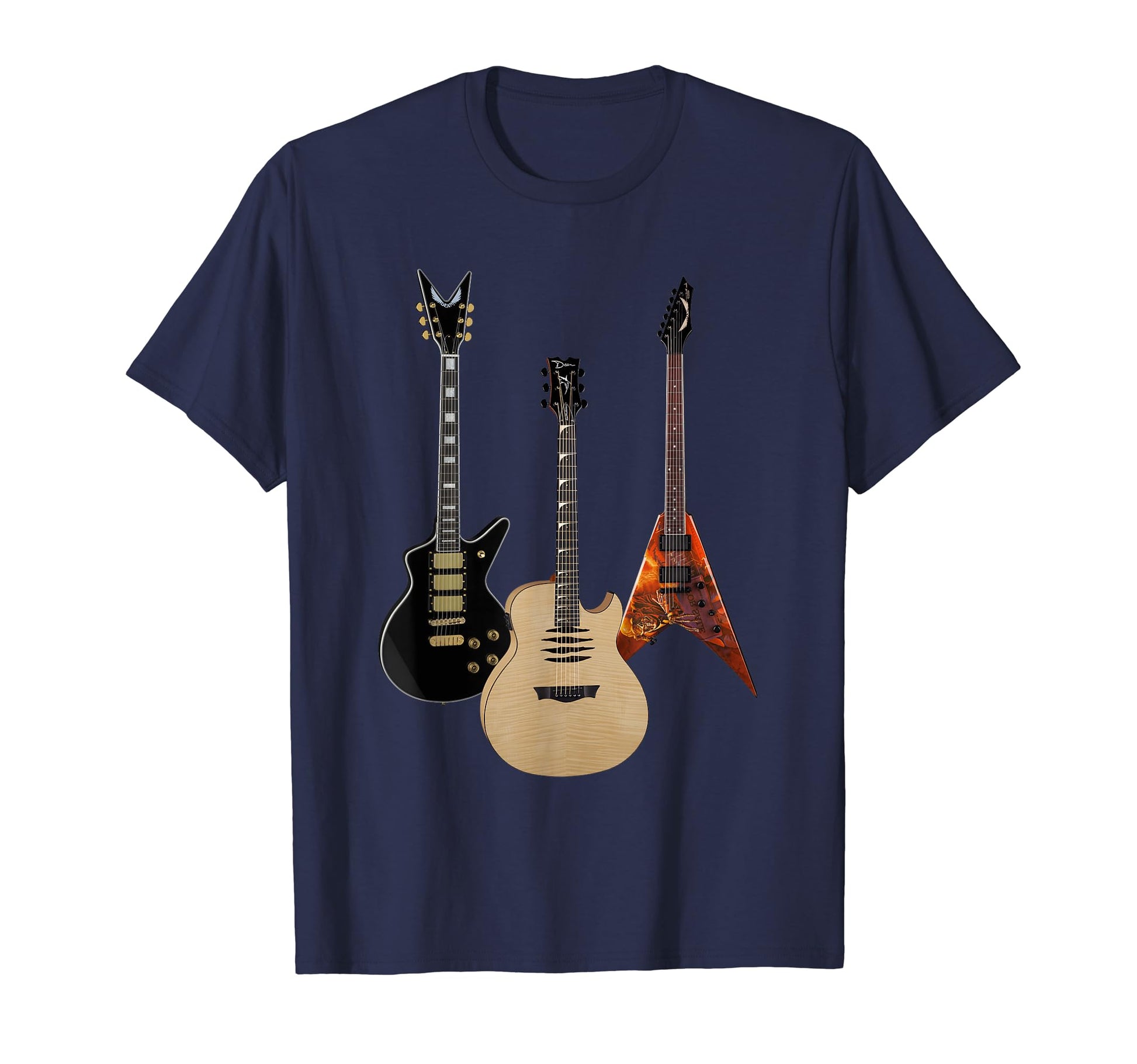 Acoustic And Electric Guitars Rock T-Shirt - Fun Novelty Design Unisex - T-Shirt, Sweatshirt, Hoodie