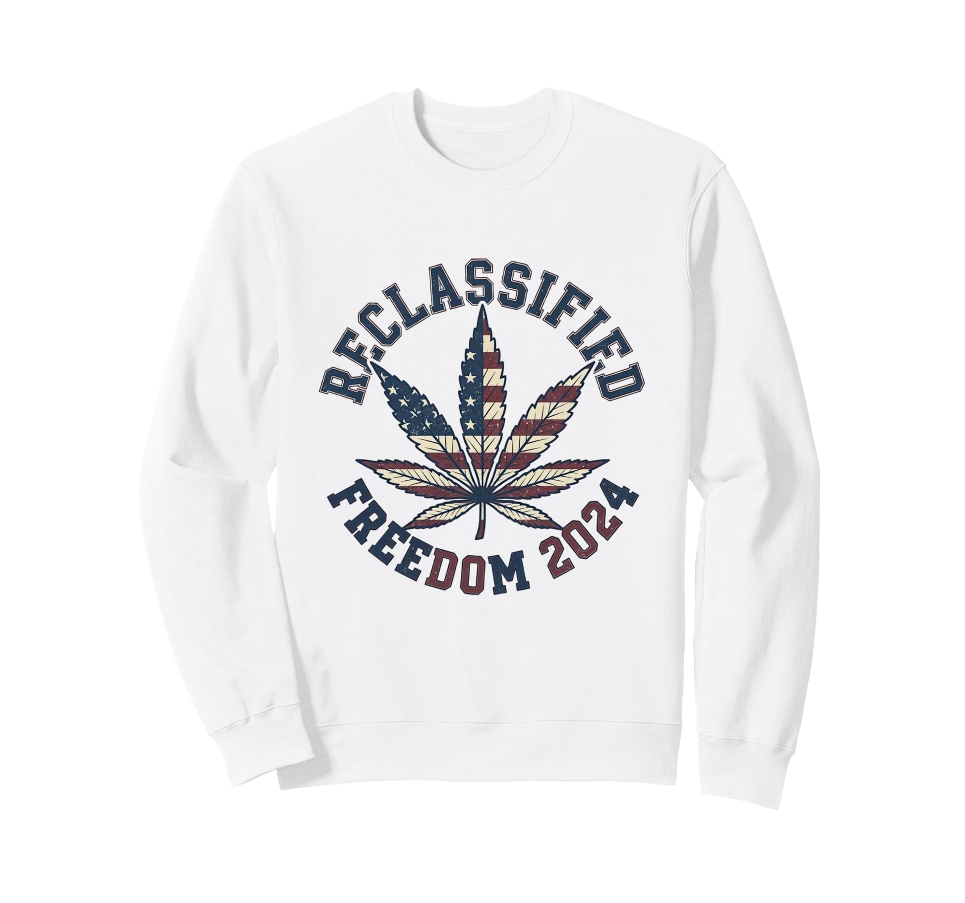 Reclassified Freedom 2024 American Sweatshirt - Streetwear Style Men Women - T-Shirt, Sweatshirt, Hoodie