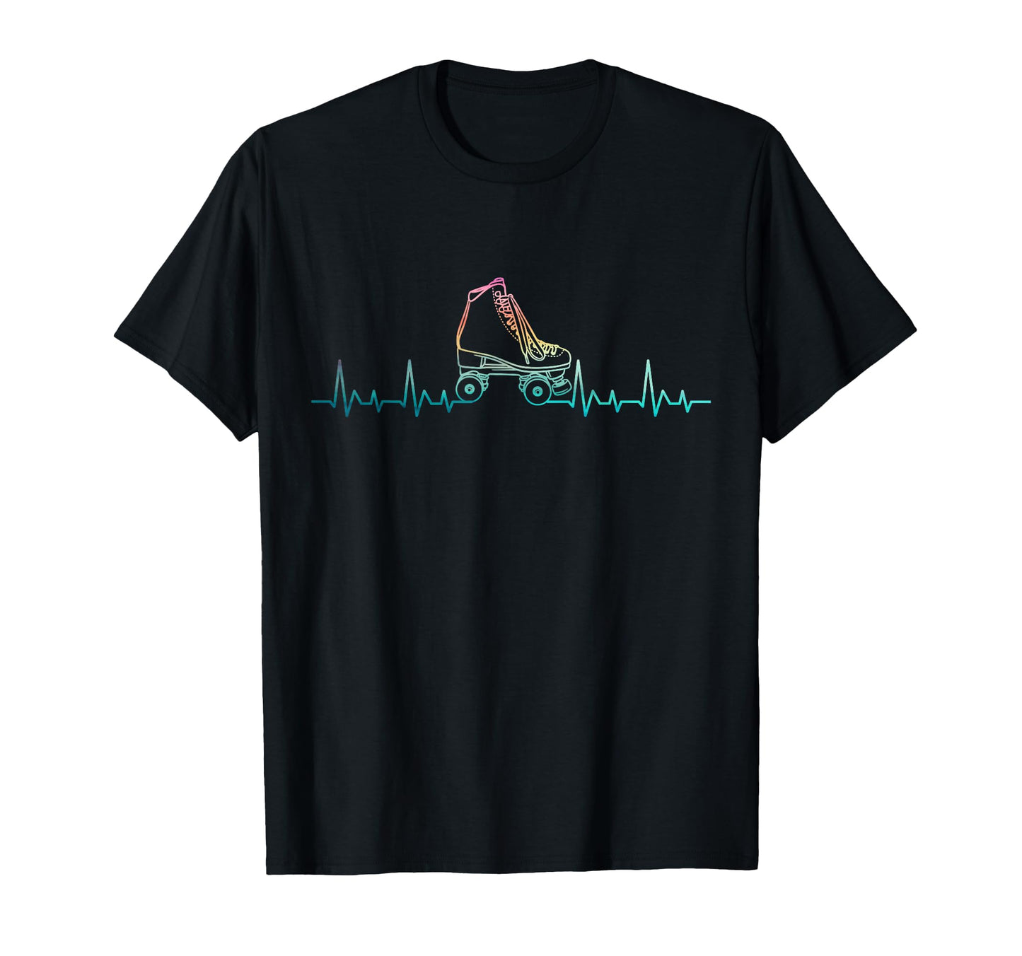 Roller Skating Skate Heartbeat T-Shirt - Fun Novelty Design Unisex - T-Shirt, Sweatshirt, Hoodie