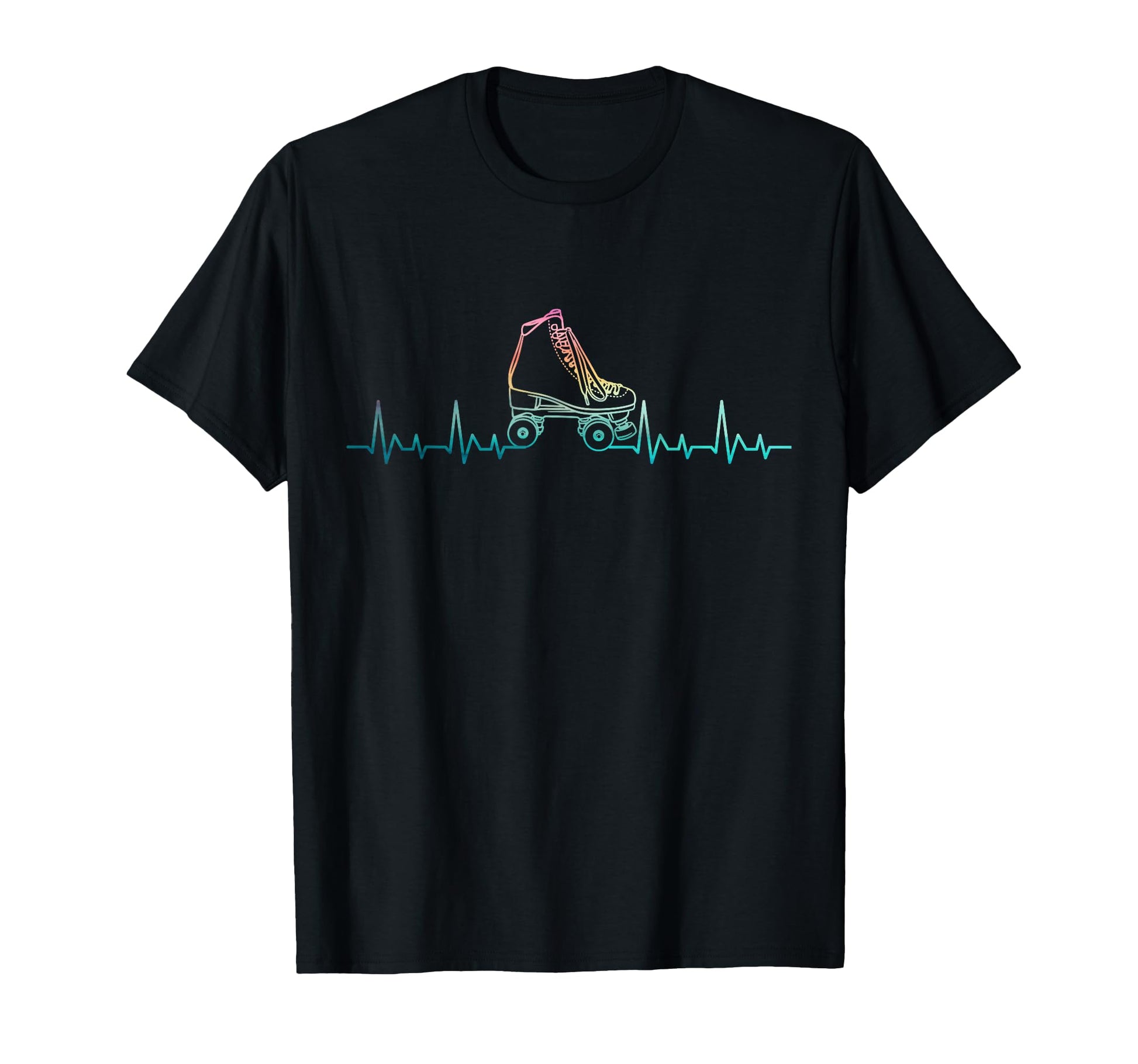 Roller Skating Skate Heartbeat T-Shirt - Fun Novelty Design Unisex - T-Shirt, Sweatshirt, Hoodie