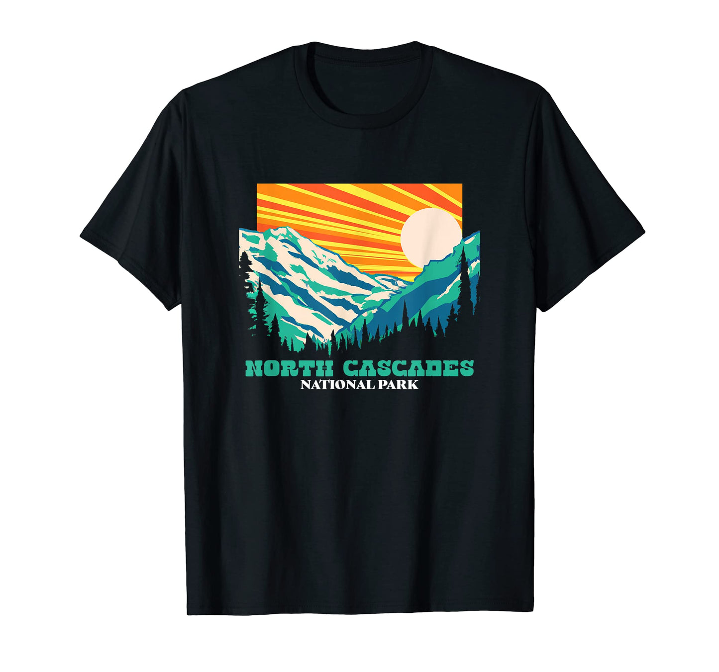 North Cascades National Park Wpa T-Shirt - Streetwear Style Unisex - T-Shirt, Sweatshirt, Hoodie