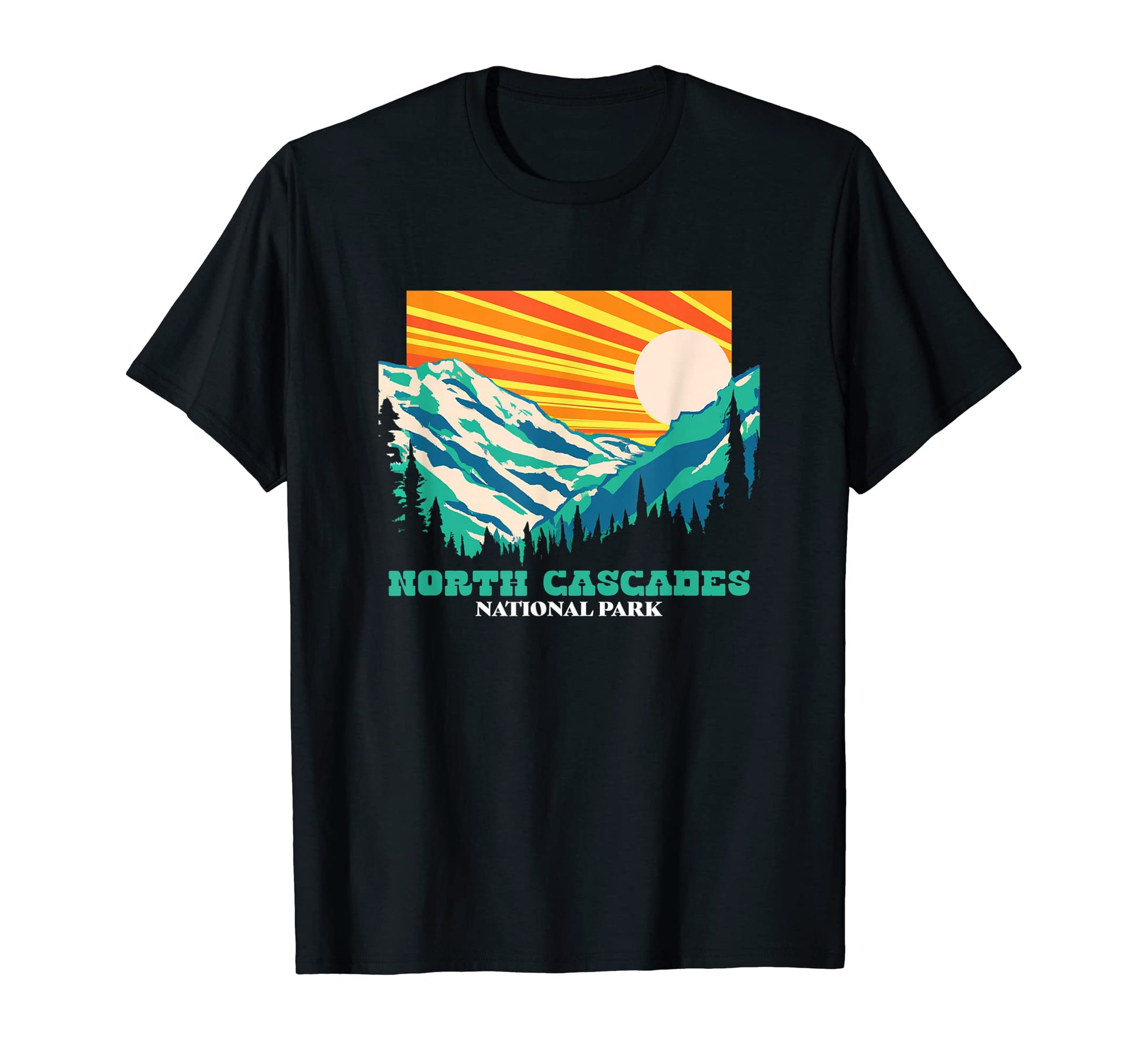 North Cascades National Park Wpa T-Shirt - Streetwear Style Unisex - T-Shirt, Sweatshirt, Hoodie