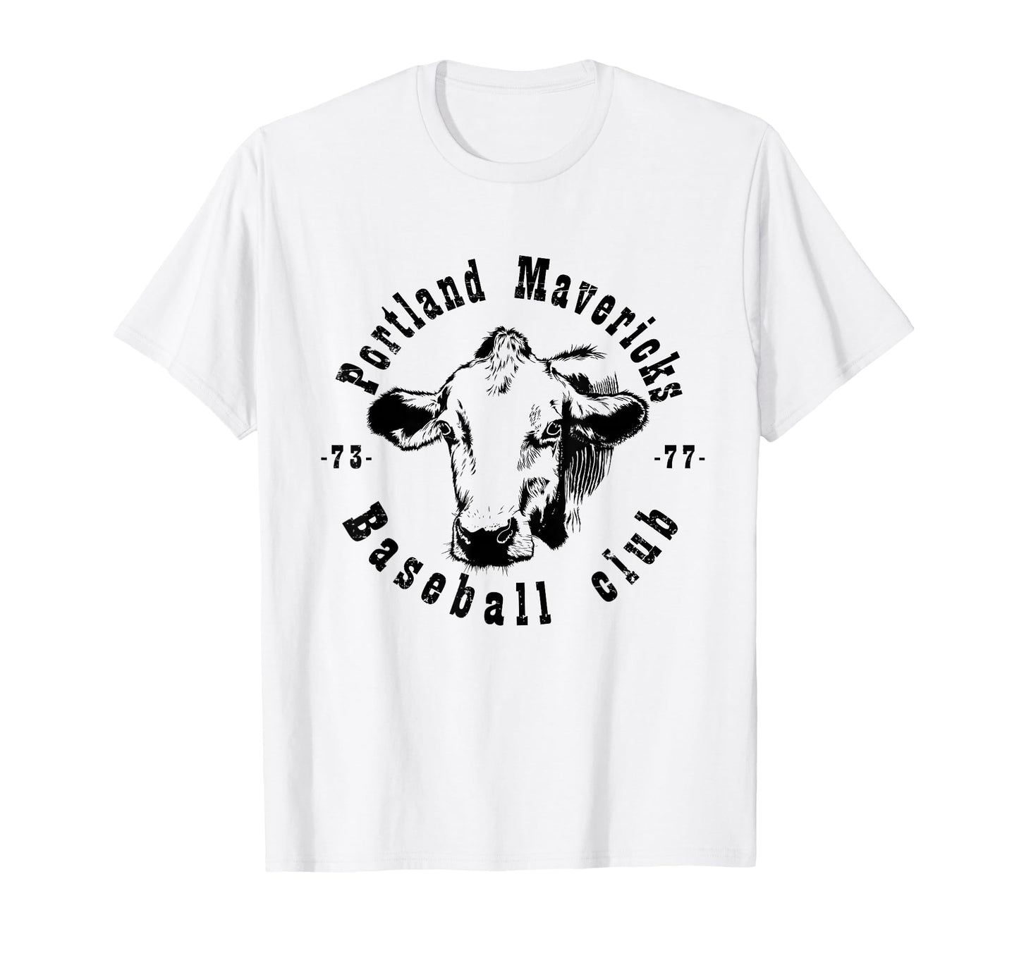 Portland Cows Mavericks Baseball Mens T-Shirt - Novelty Apparel Men Women - T-Shirt, Sweatshirt, Hoodie