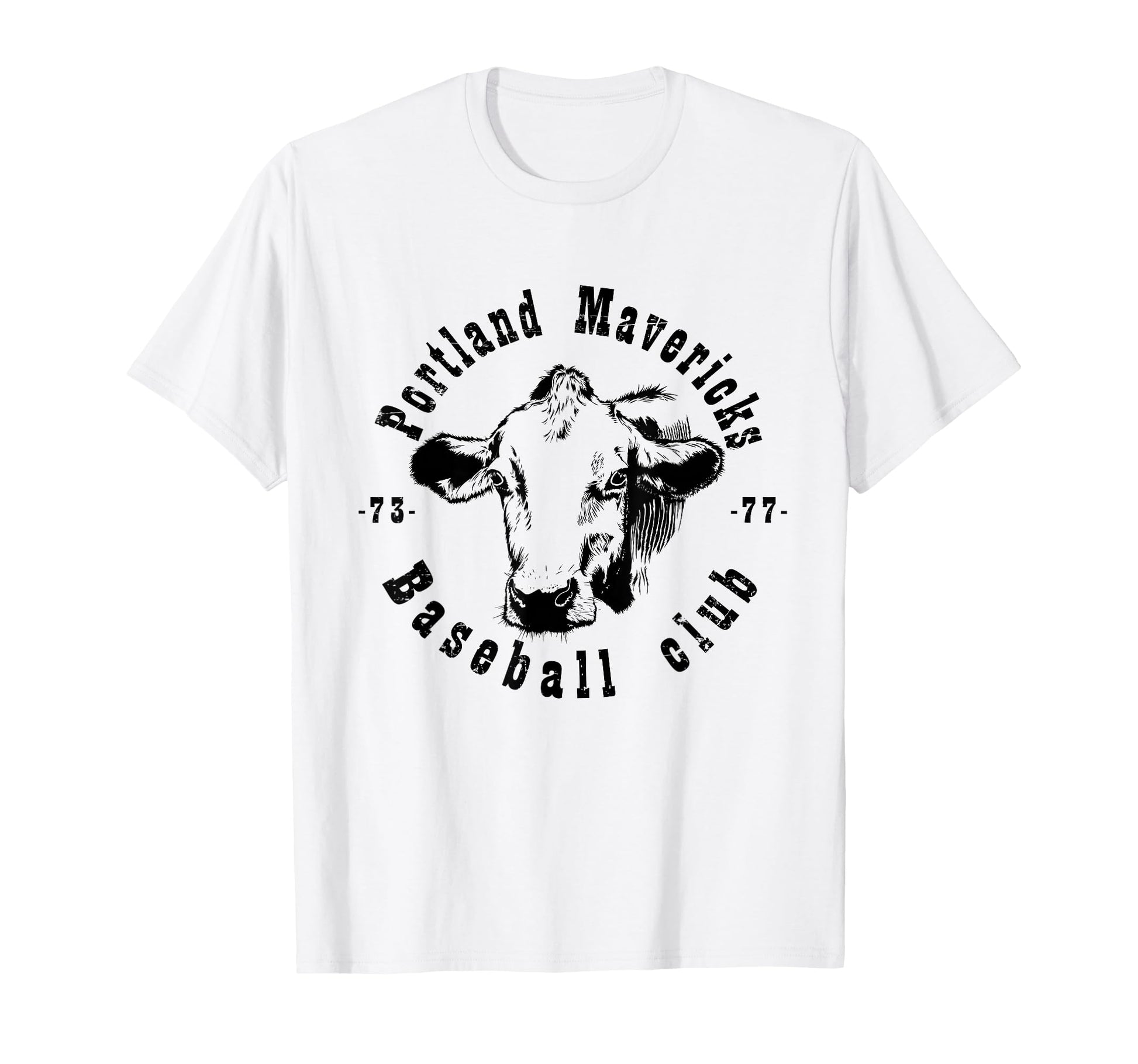 Portland Cows Mavericks Baseball Mens T-Shirt - Novelty Apparel Men Women - T-Shirt, Sweatshirt, Hoodie