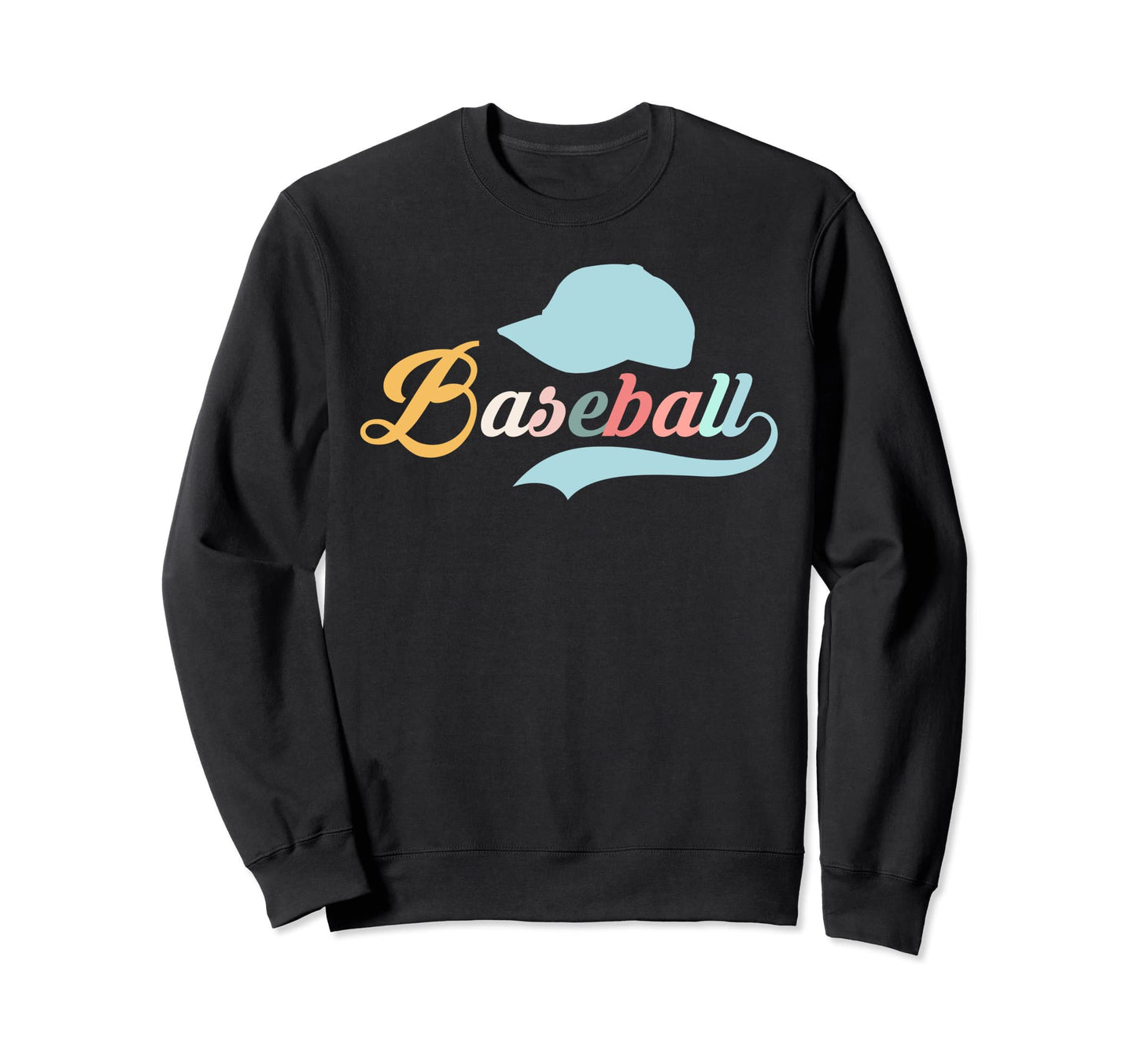 Funny Peace Love Baseball Baseball Sweatshirt - Graphic Print Unisex - T-Shirt, Sweatshirt, Hoodie