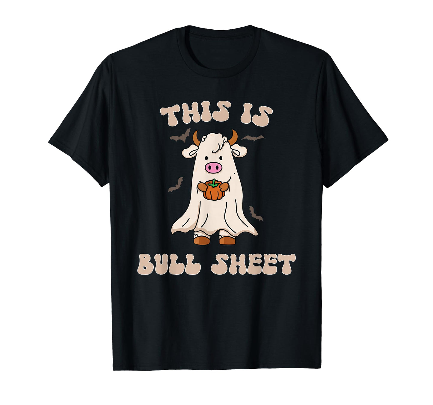 Bull Sheet Ghost Western Halloween T-Shirt - Trendy Graphic Unisex - T-Shirt, Sweatshirt, Hoodie