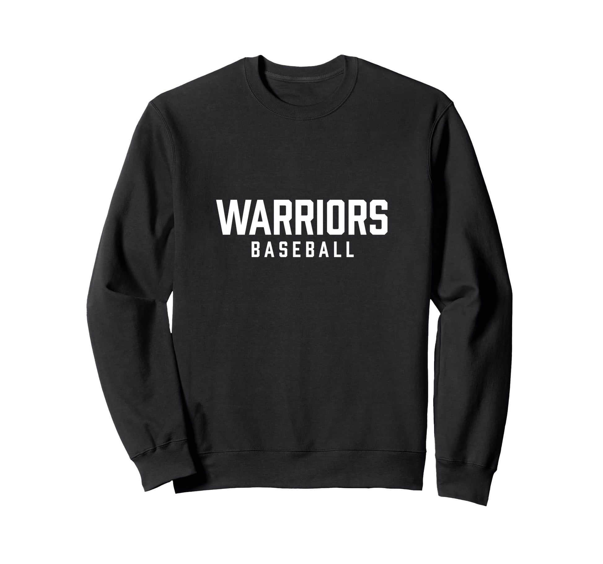 Hometown Warriors Baseball Text Sweatshirt - Fun Novelty Design Men Women - T-Shirt, Sweatshirt, Hoodie