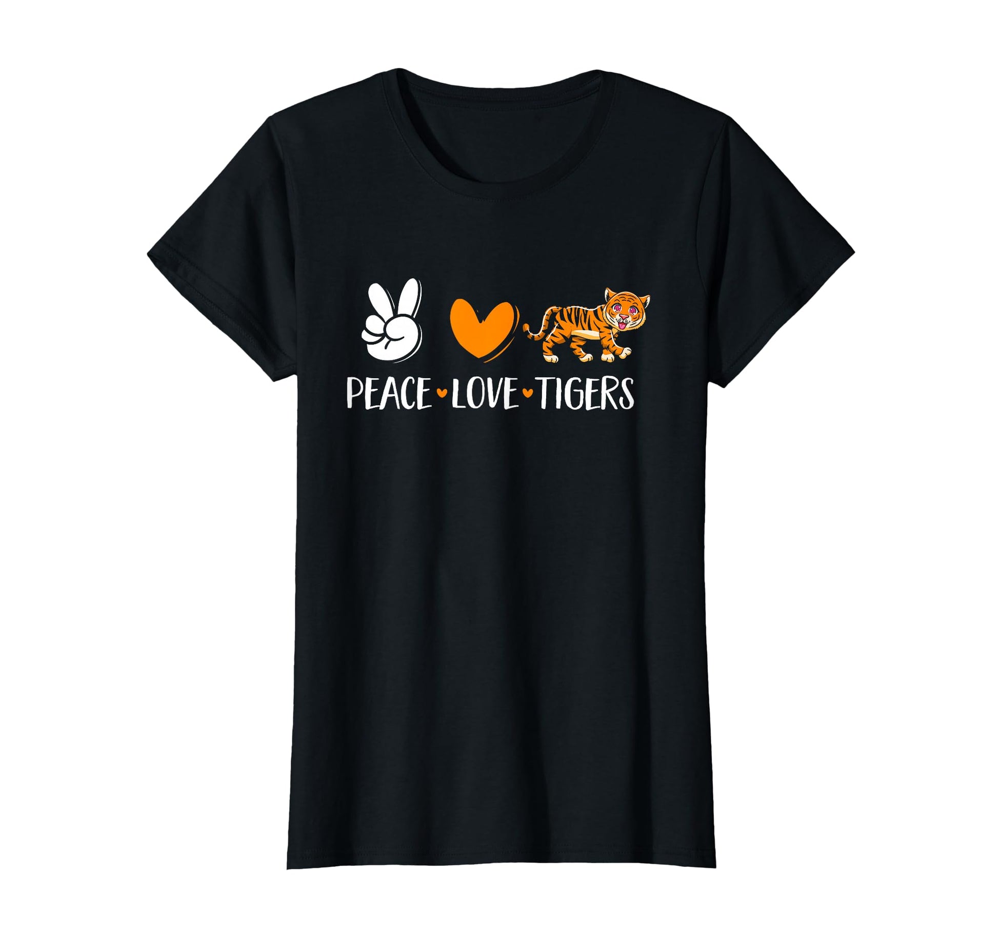 Tiger Wild Animal Childrens Peace T-Shirt - Casual Everyday Wear Unisex - T-Shirt, Sweatshirt, Hoodie