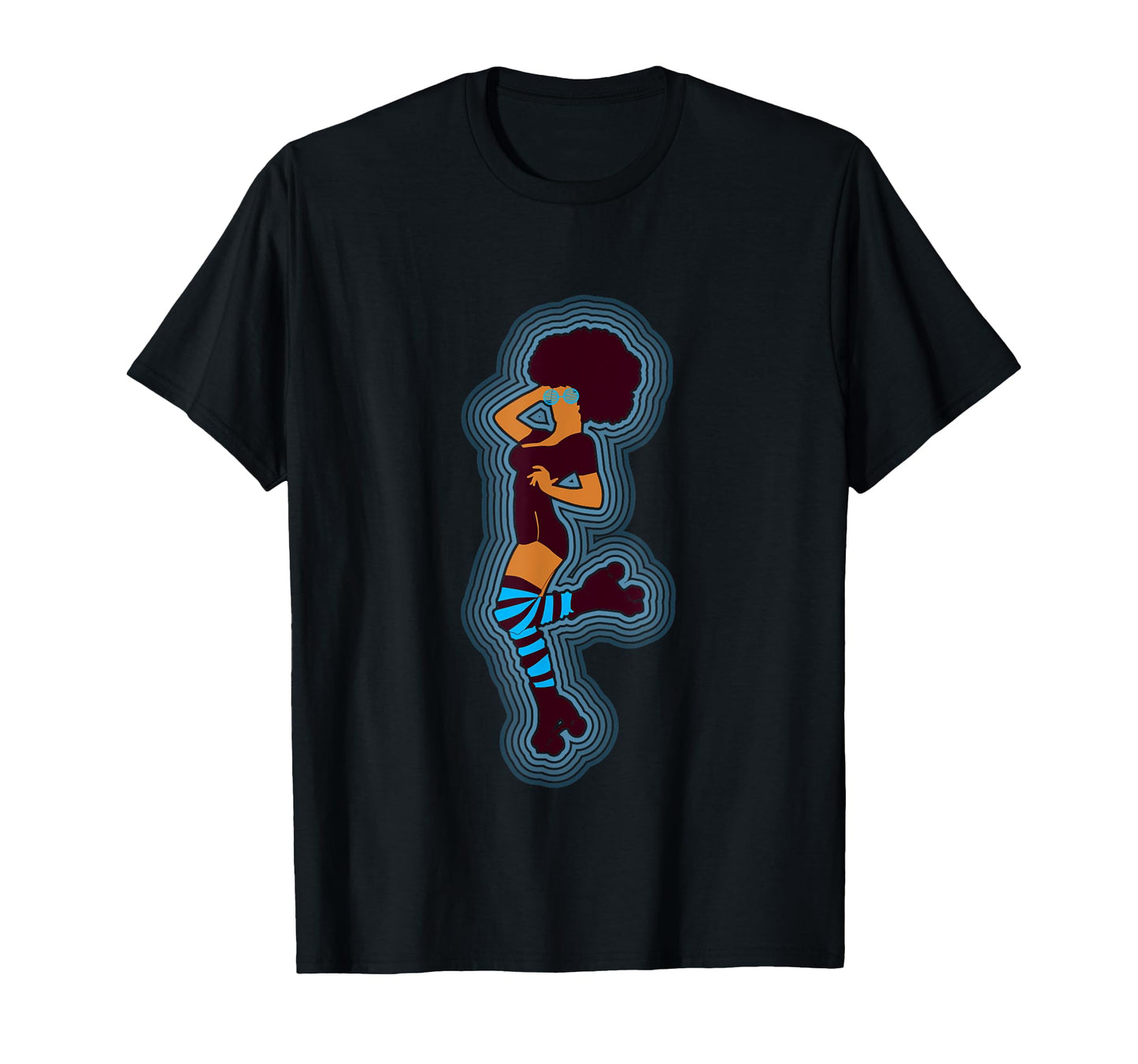 70S Rollerskating Roller Skates T-Shirt - Novelty Apparel Men Women - T-Shirt, Sweatshirt, Hoodie